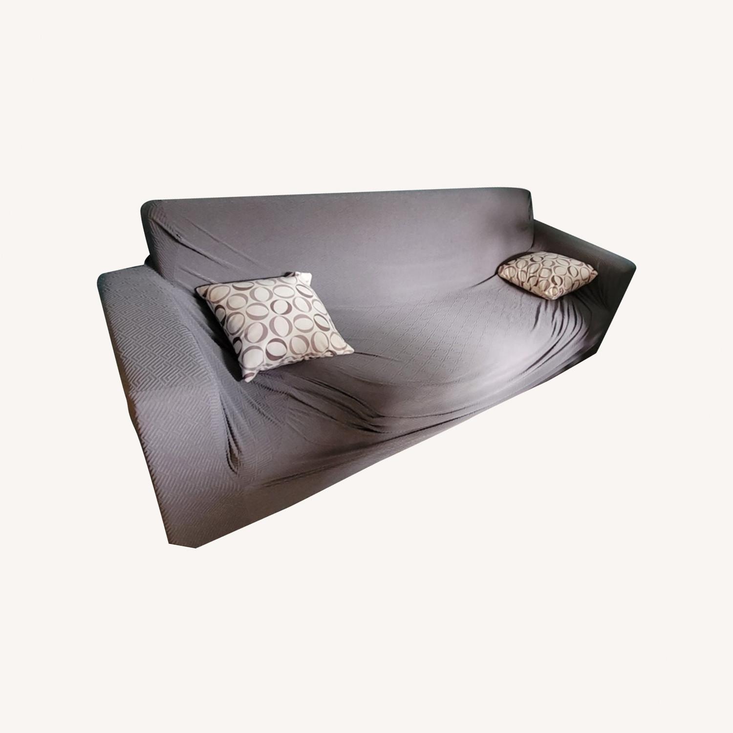 Huffman Koos Vision Gray Futon Sofa - image-0
