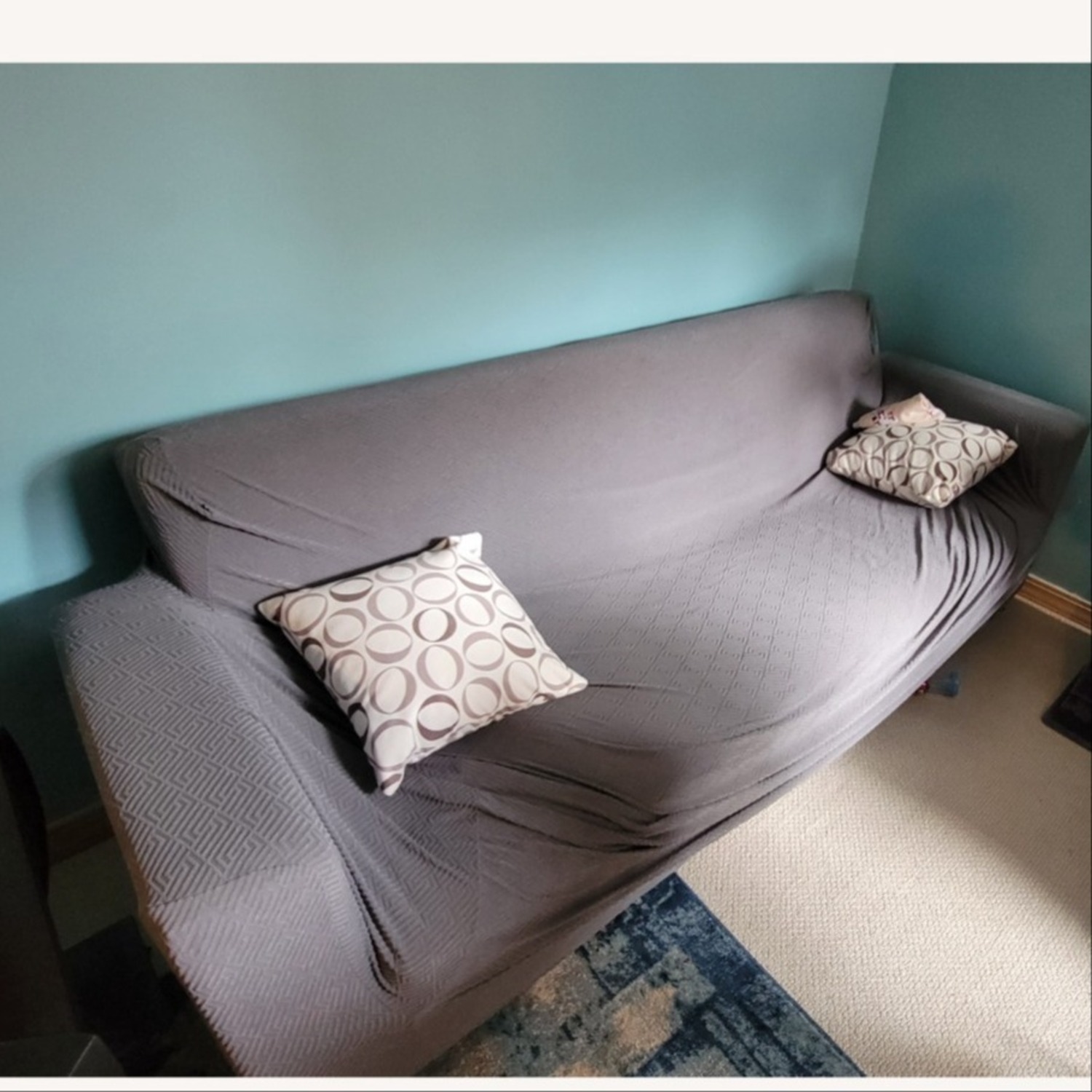 Huffman Koos Vision Gray Futon Sofa - image-5