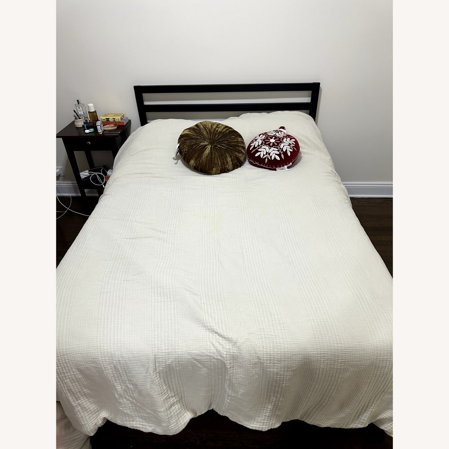 Black Metal Bed Frame Full - image-3