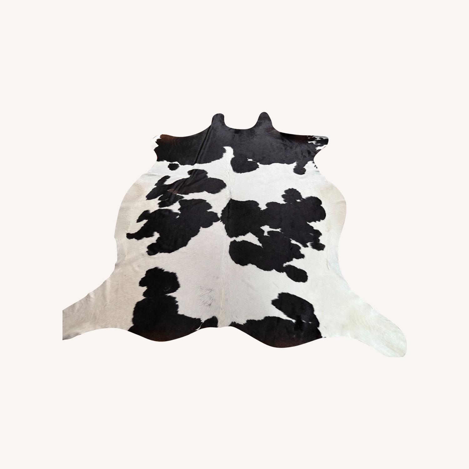 Cowhide Black and White Rug - image-0