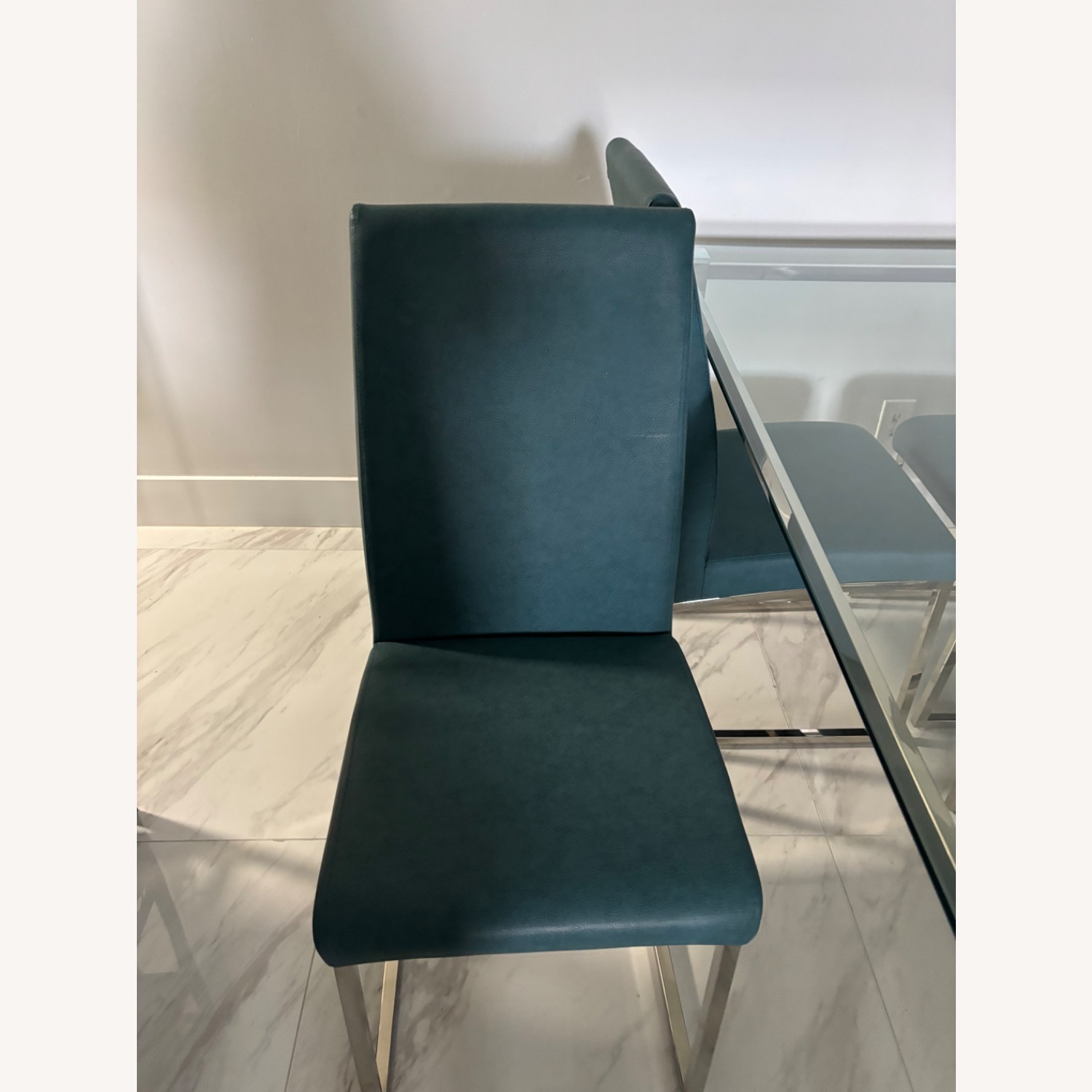 Rooms To Go Rectangle Glass Table & 4 Chairs - image-3