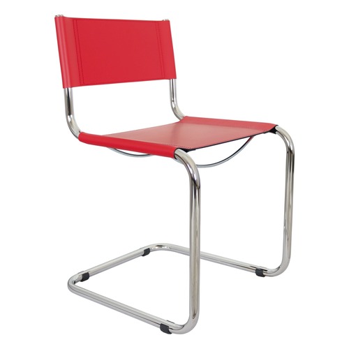 Used Mart Stam Bonded Leather Cantilever Side Chair for sale on AptDeco