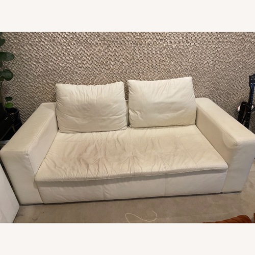 Used BoConcept White Leather Sofa for sale on AptDeco