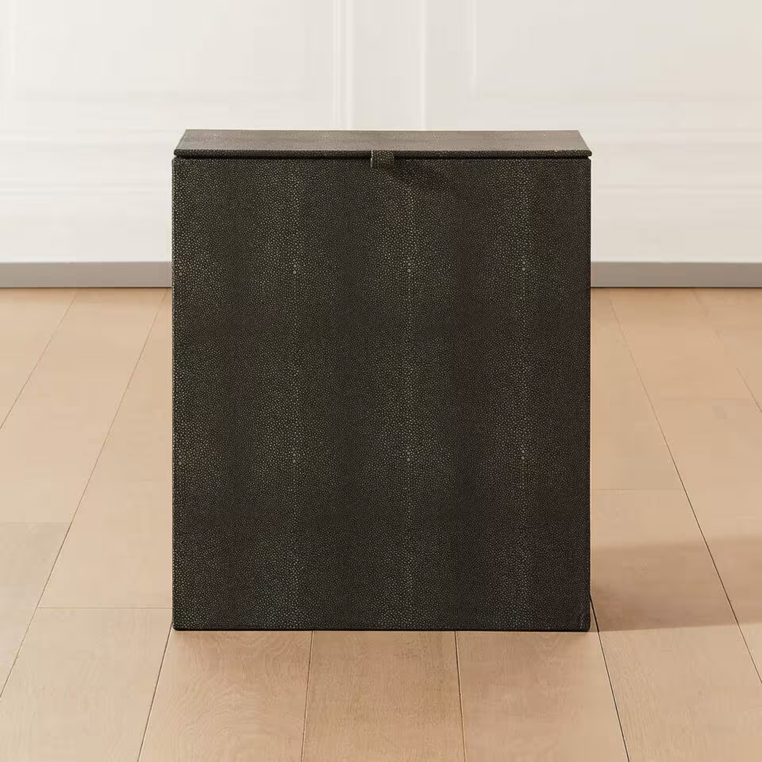 CB2 Dark Gray Laundry Hamper - image-4