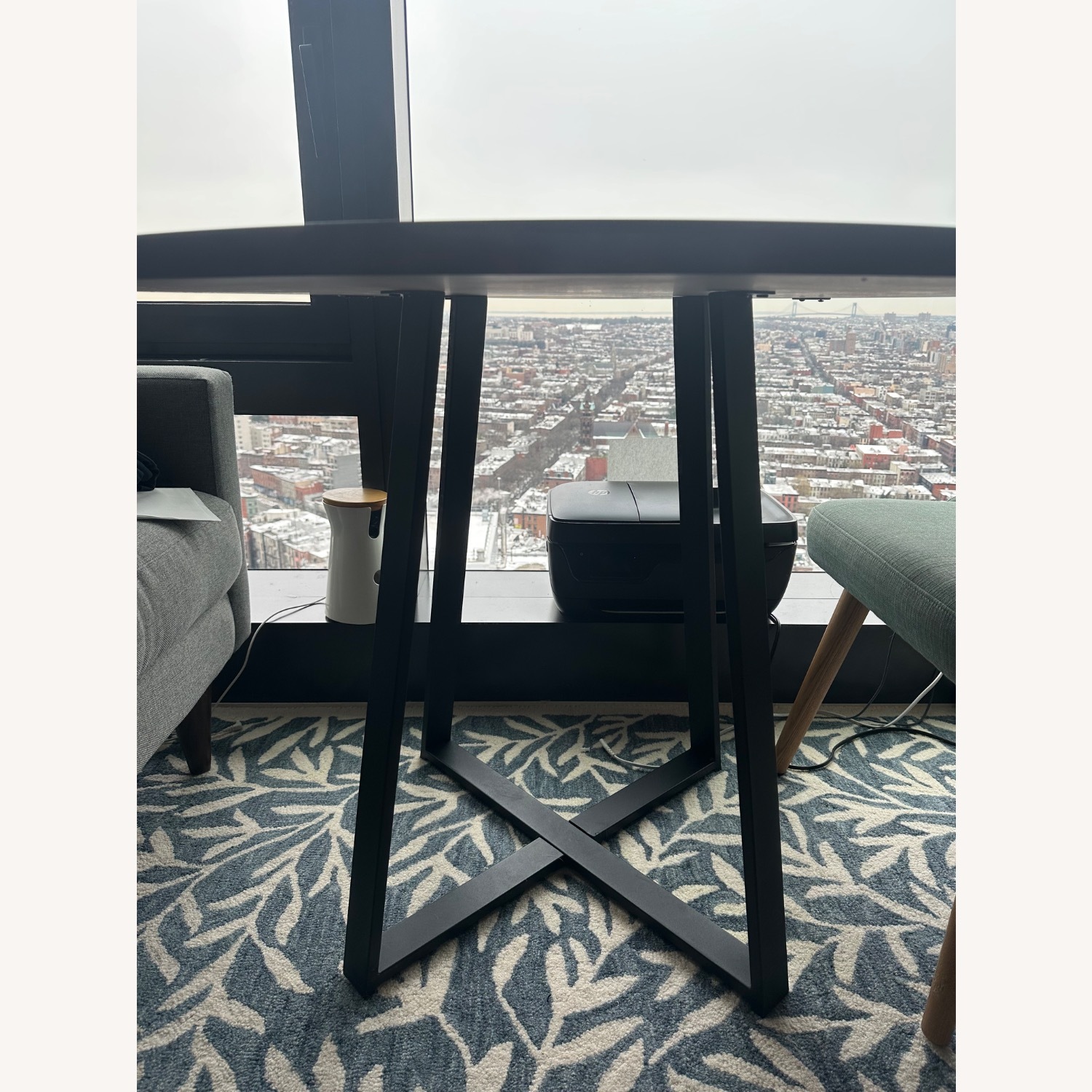 Wayfair Farmhouse Pedestal Dining Table - AptDeco