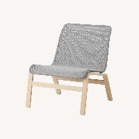IKEA NOLMYRA Easy Chair Birch Veneer Grey