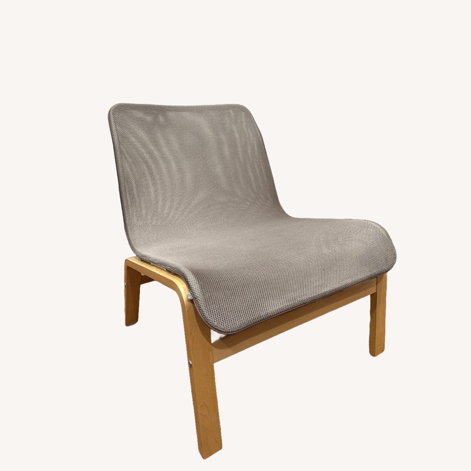 IKEA NOLMYRA Easy Chair Birch Veneer Grey - image-1