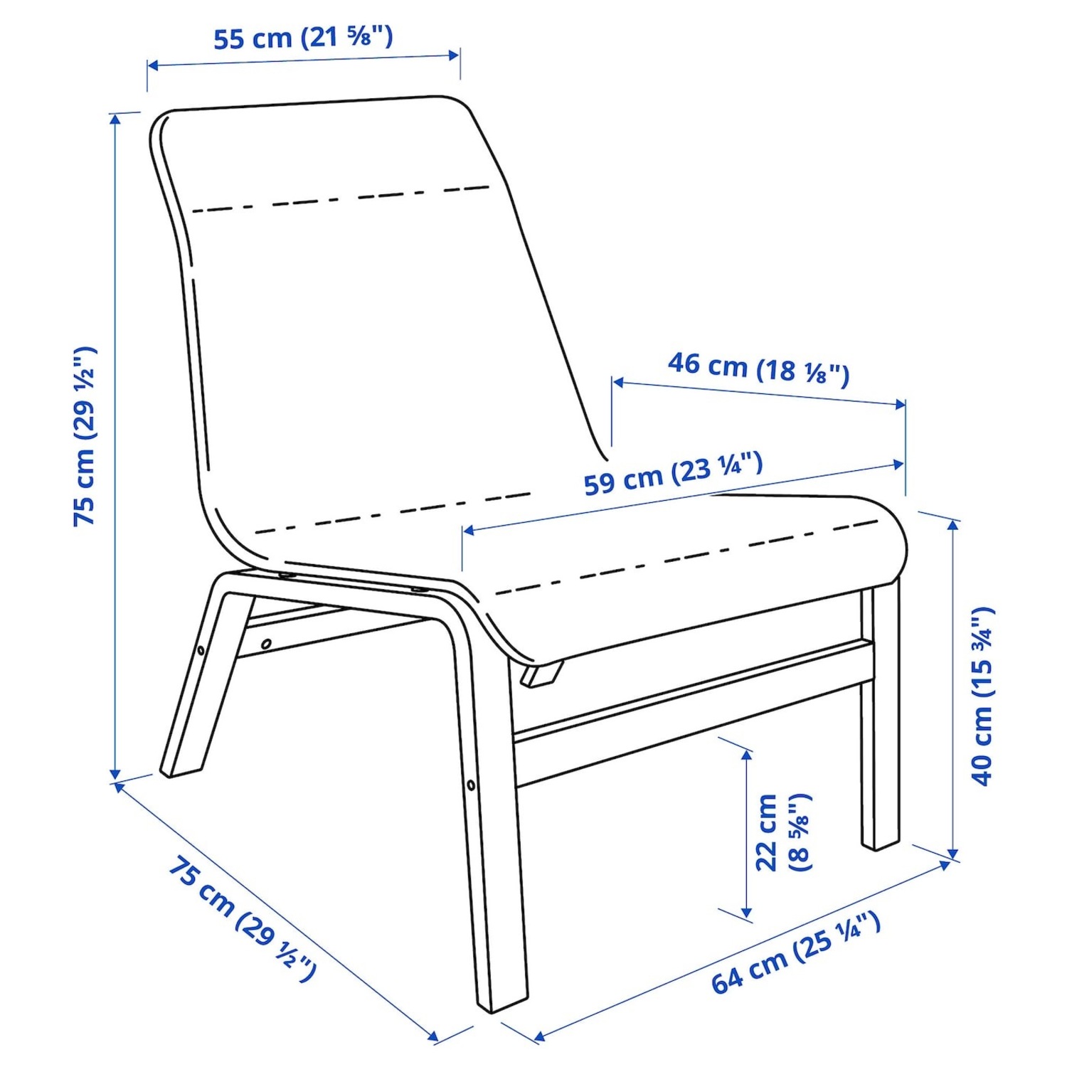 IKEA NOLMYRA Easy Chair Birch Veneer Grey - image-8
