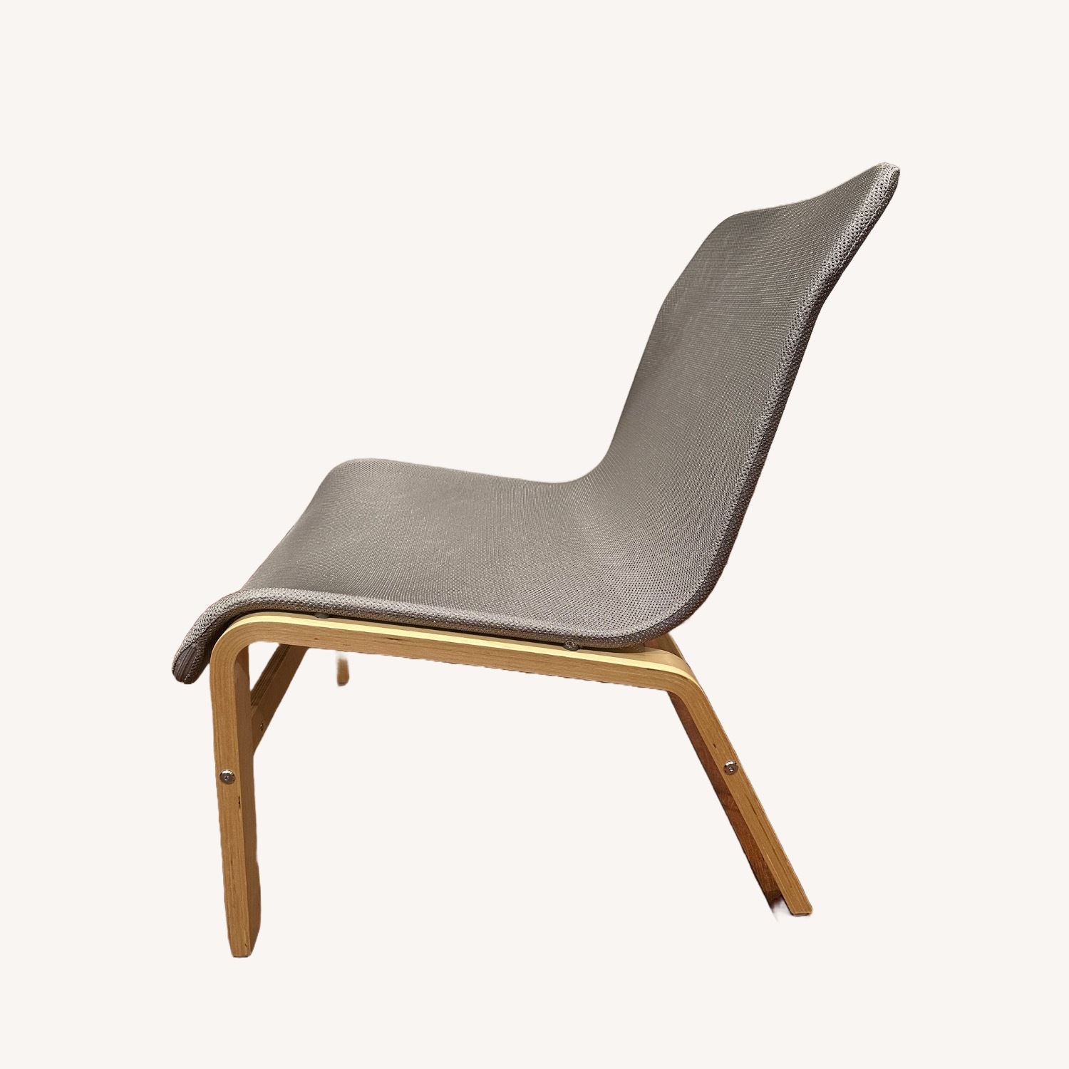IKEA NOLMYRA Easy Chair Birch Veneer Grey - image-3