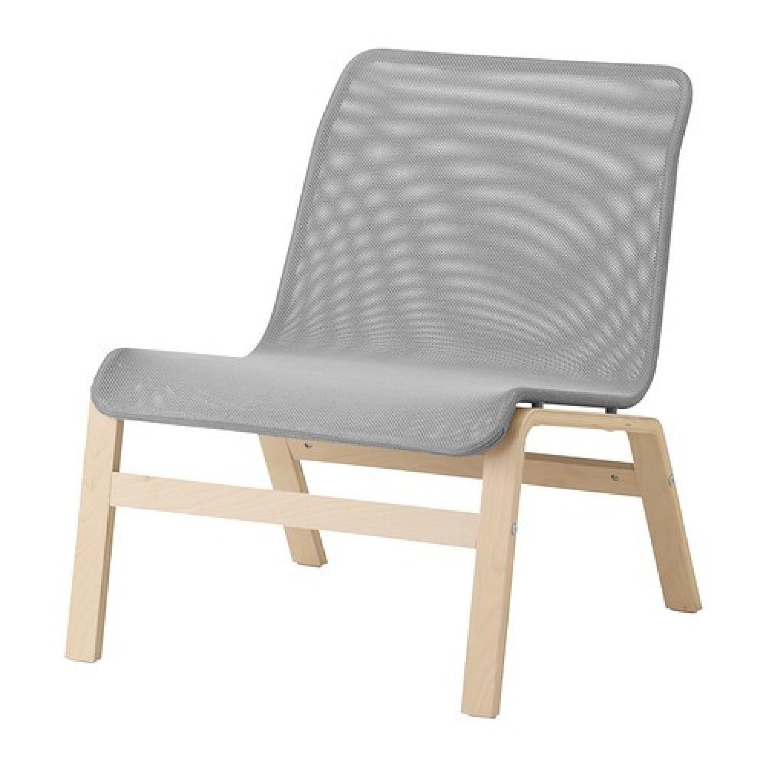 IKEA NOLMYRA Easy Chair Birch Veneer Grey - image-9