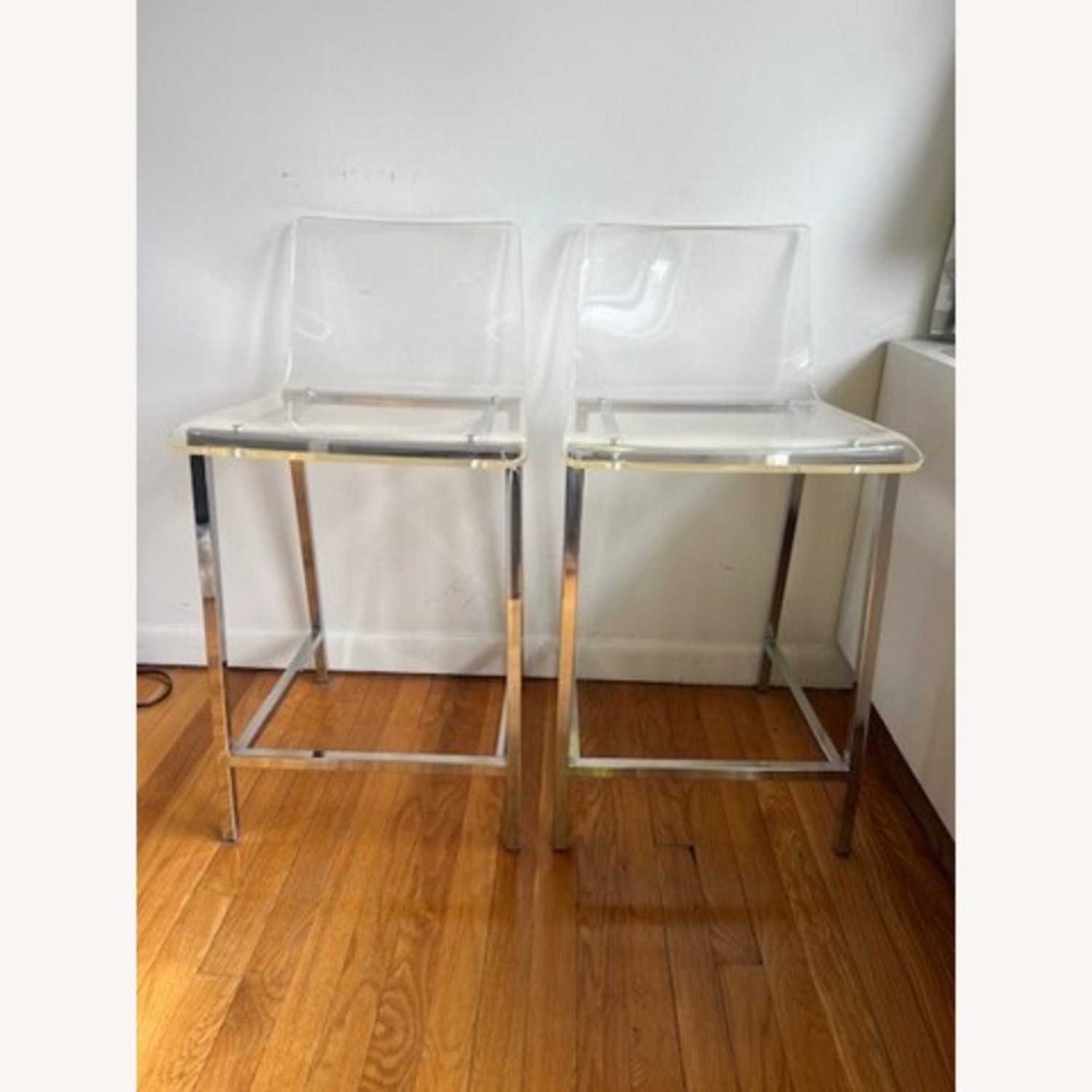 CB2 Vapor 30" Acrylic Bar Stools (Set of Two) - image-2