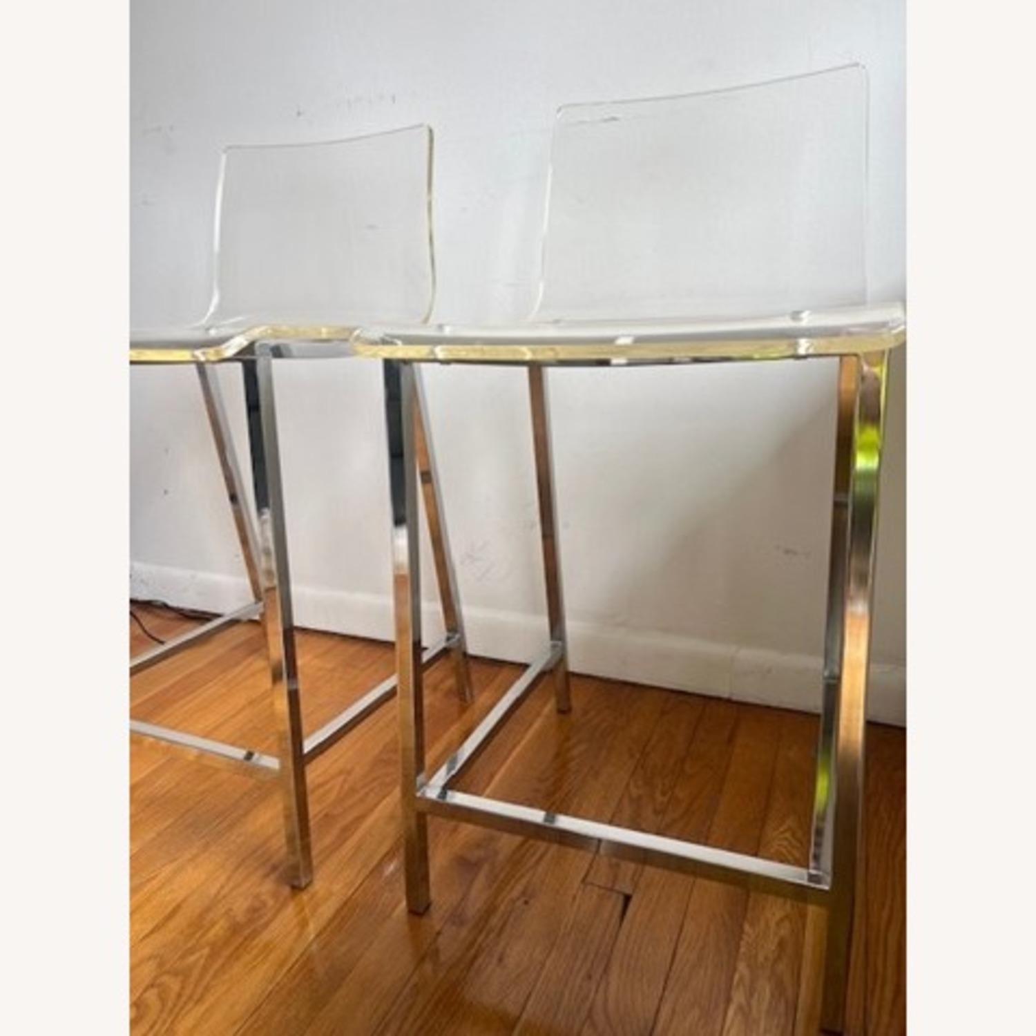 CB2 Vapor 30" Acrylic Bar Stools (Set of Two) - image-3