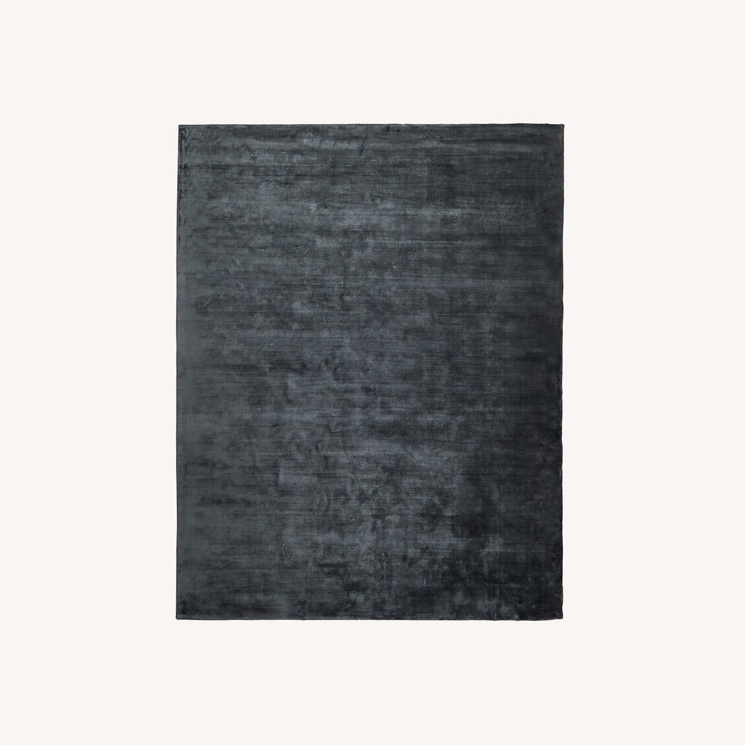 CB2 Anders Navy Blue Tencel Rug 9x12 - image-0