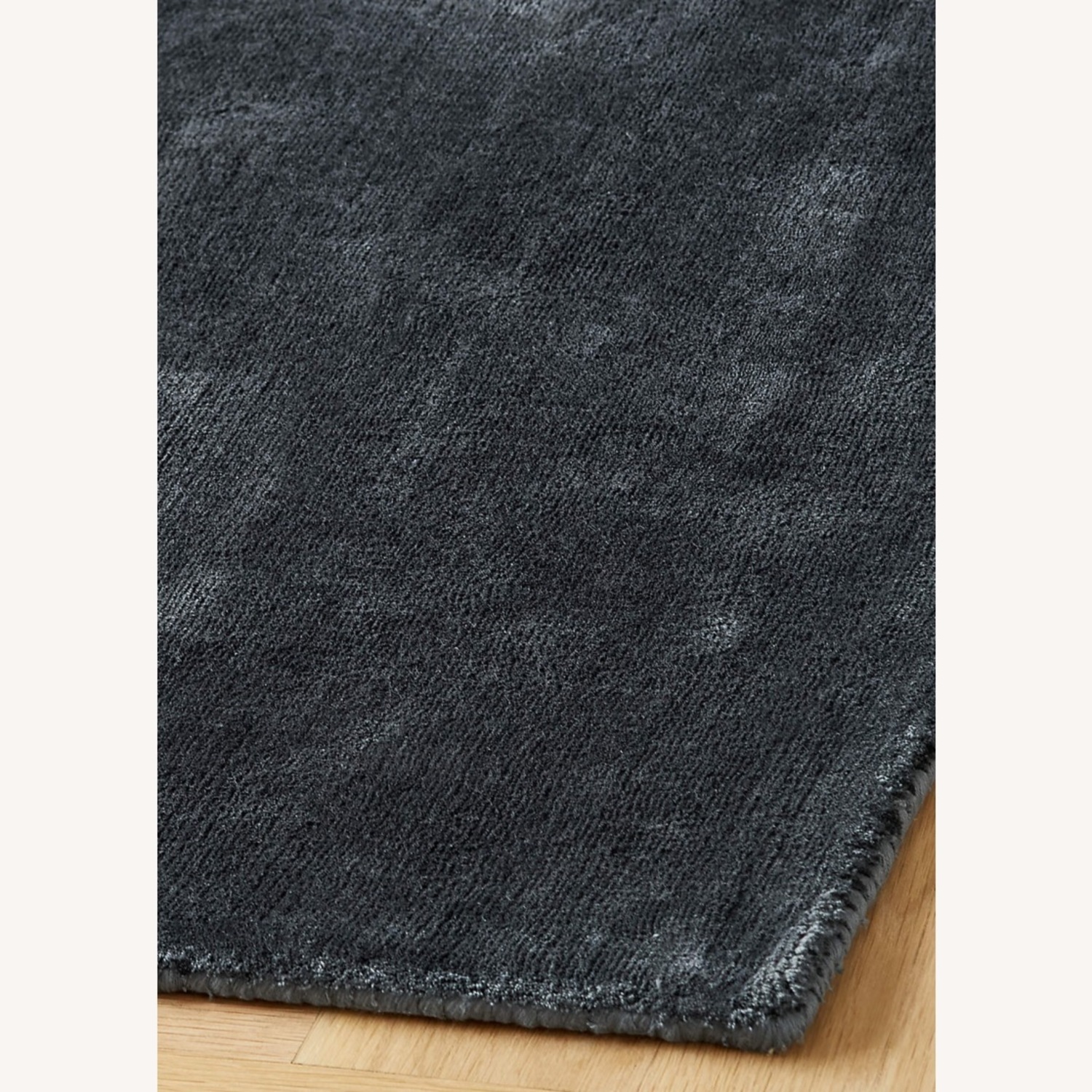 CB2 Anders Navy Blue Tencel Rug 9x12 - image-2