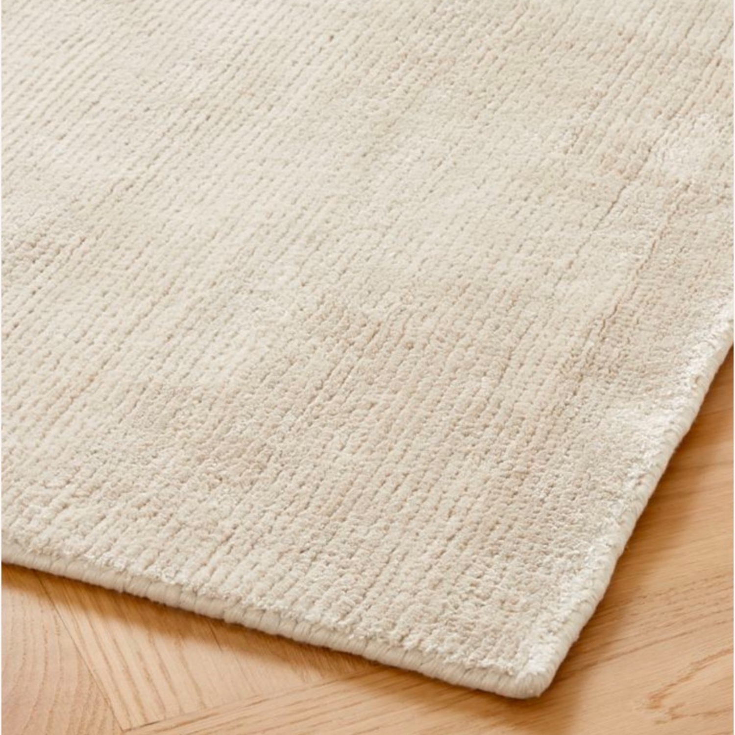 CB2 Rumiere  Ivory Viscose Rug 9x12 - image-1