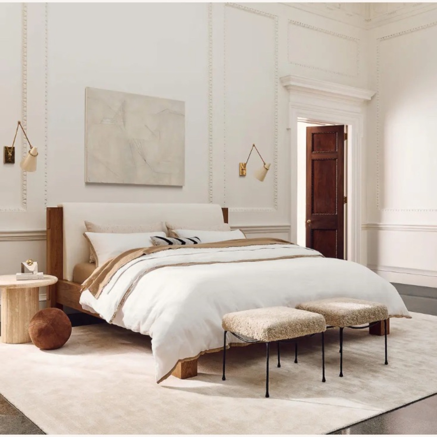 CB2 Rumiere  Ivory Viscose Rug 9x12 - image-3