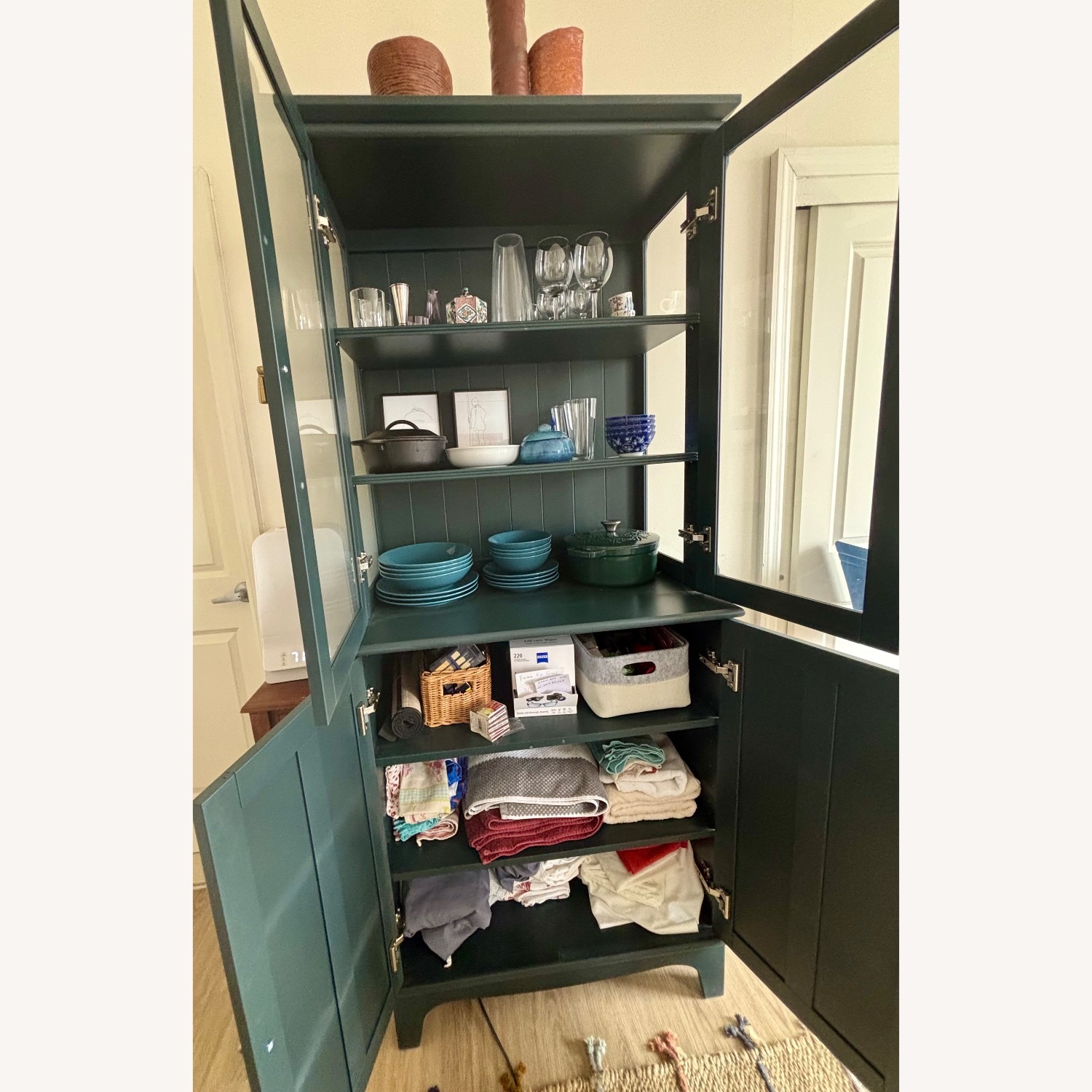 IKEA LOMMARP Cabinet with Glass Doors - AptDeco