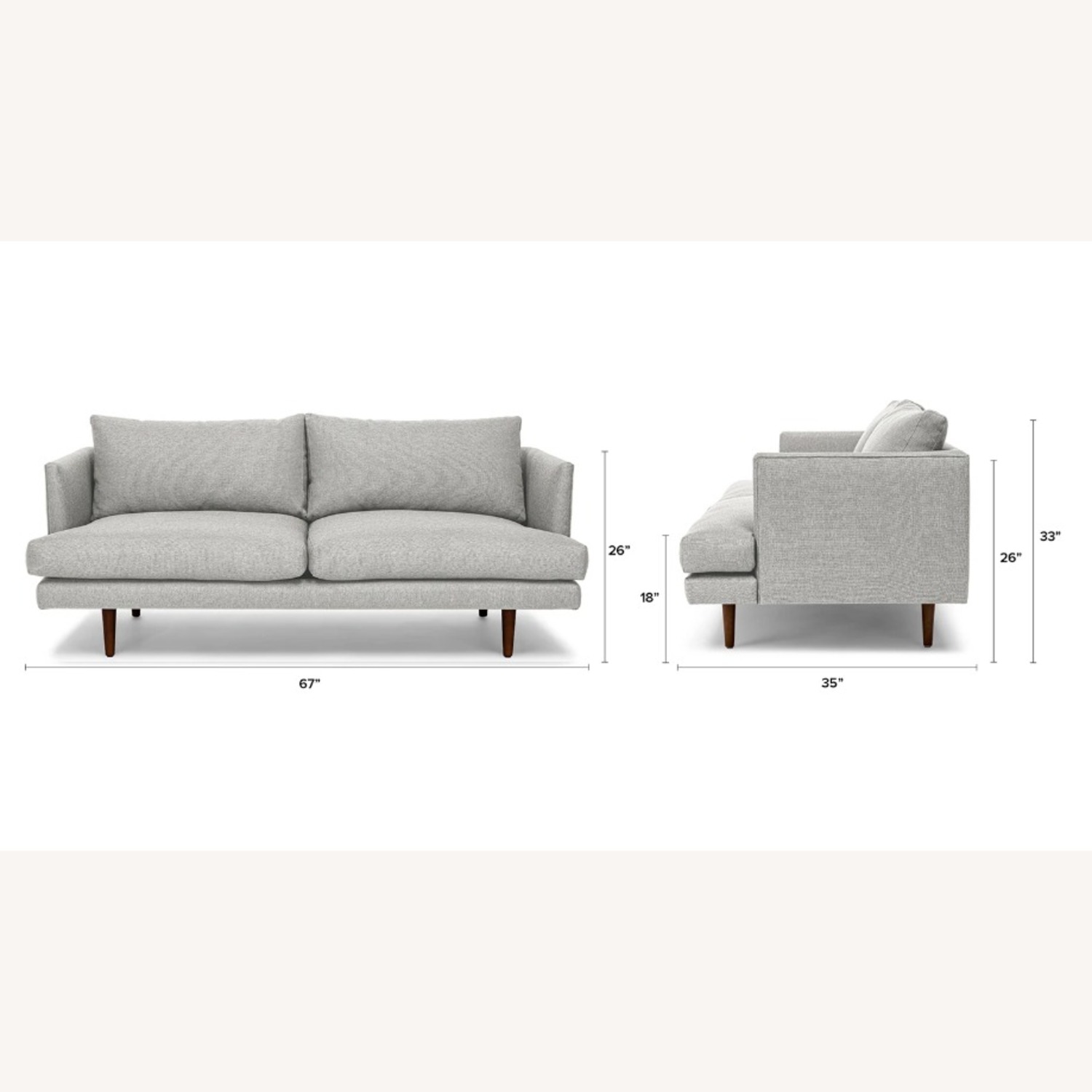 Article Burrard 67" Loveseat - Seasalt Gray - image-2