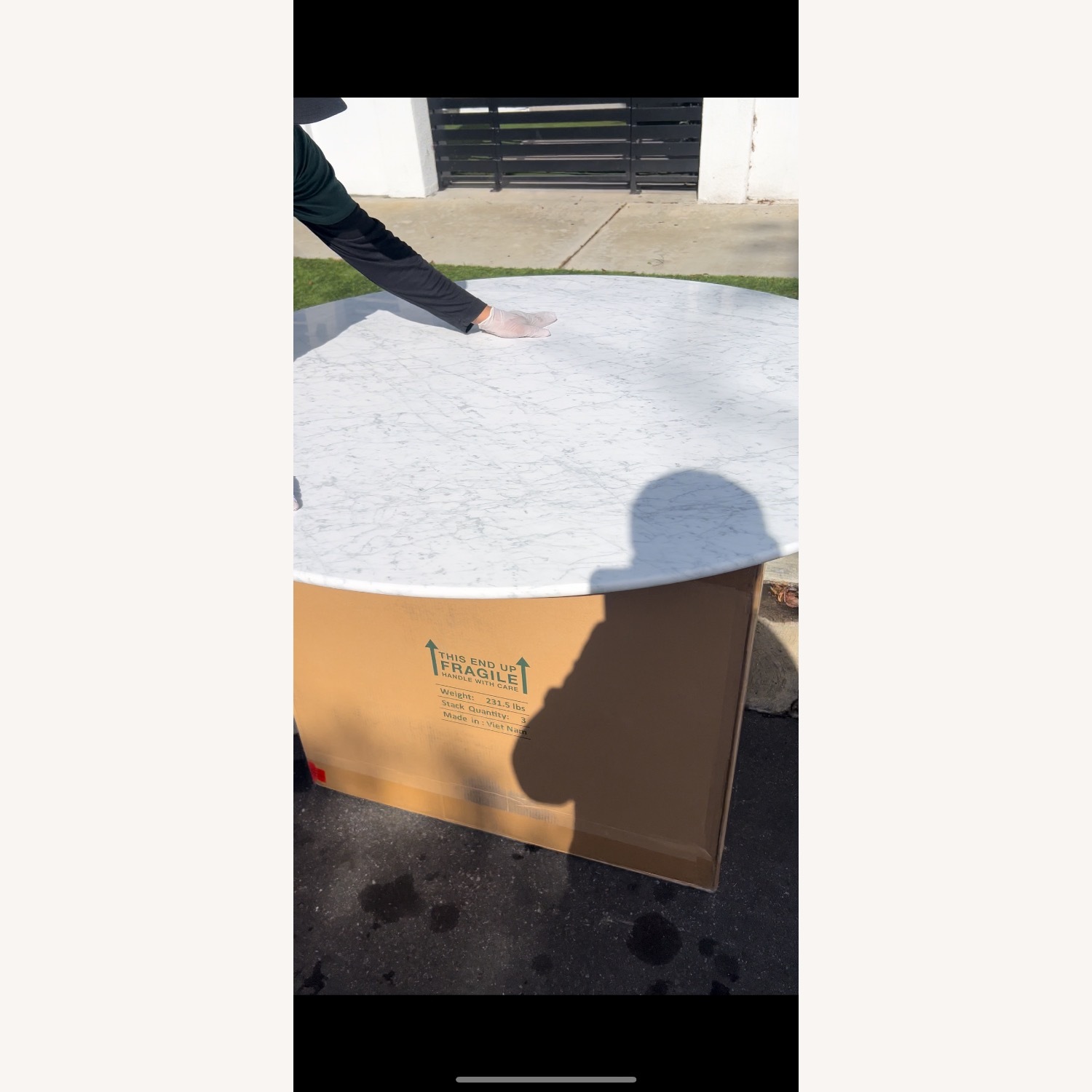 Arhaus Finnley Marble Dining Table - image-3