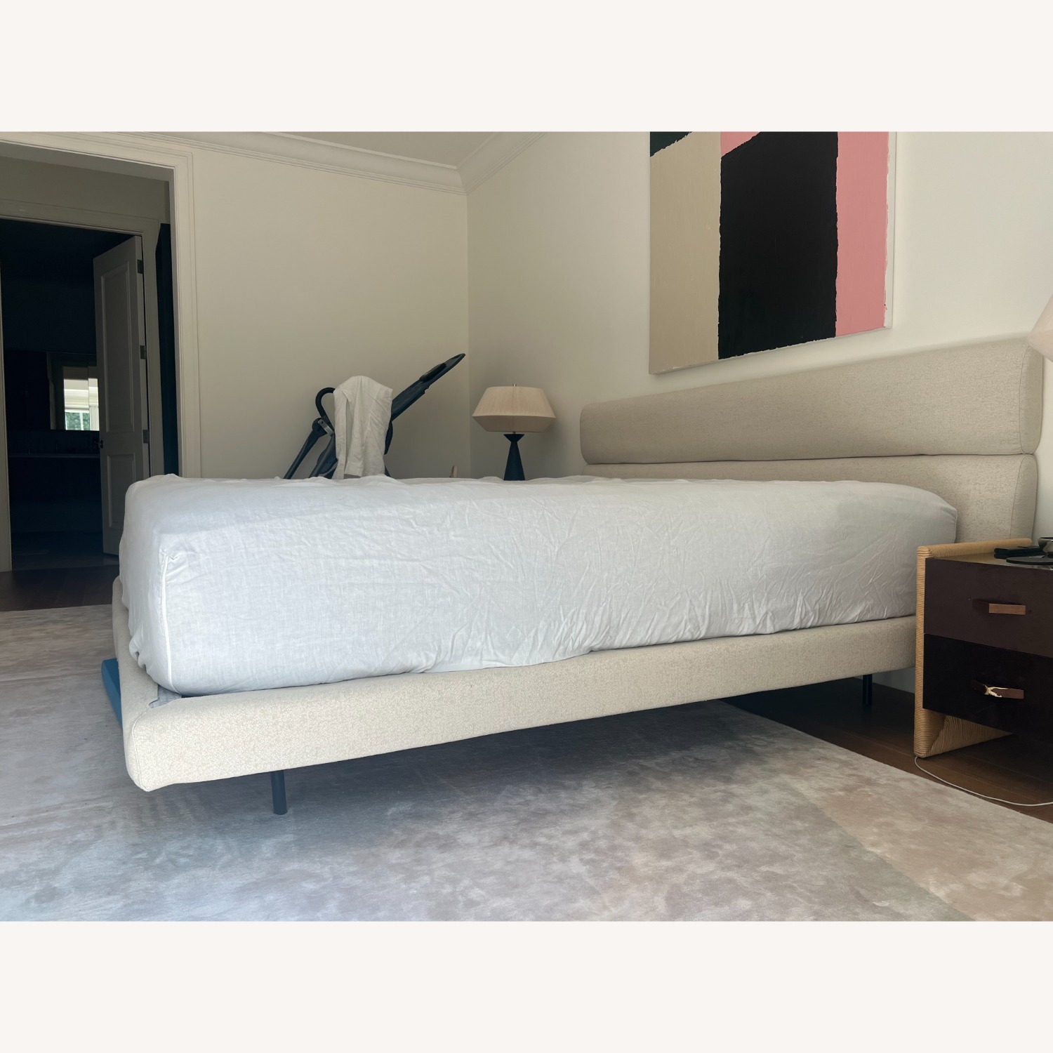 King Size Sleeping Car Bed in Ecru - image-6