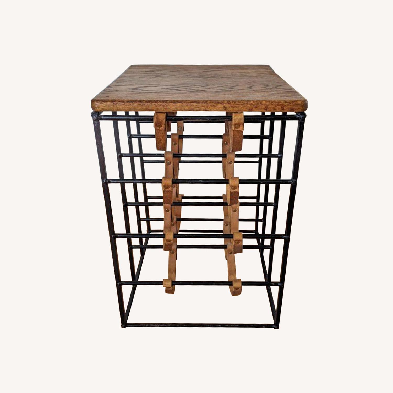 MCM Arthur Umanoff Wine Rack End Table - image-0