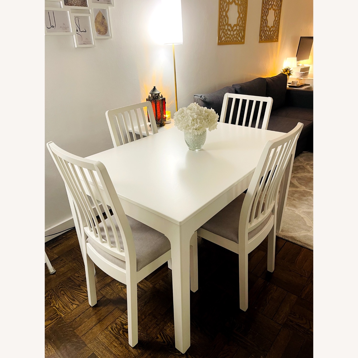 IKEA EKEDALEN Extendable Dining Table & 4 Chairs - image-1
