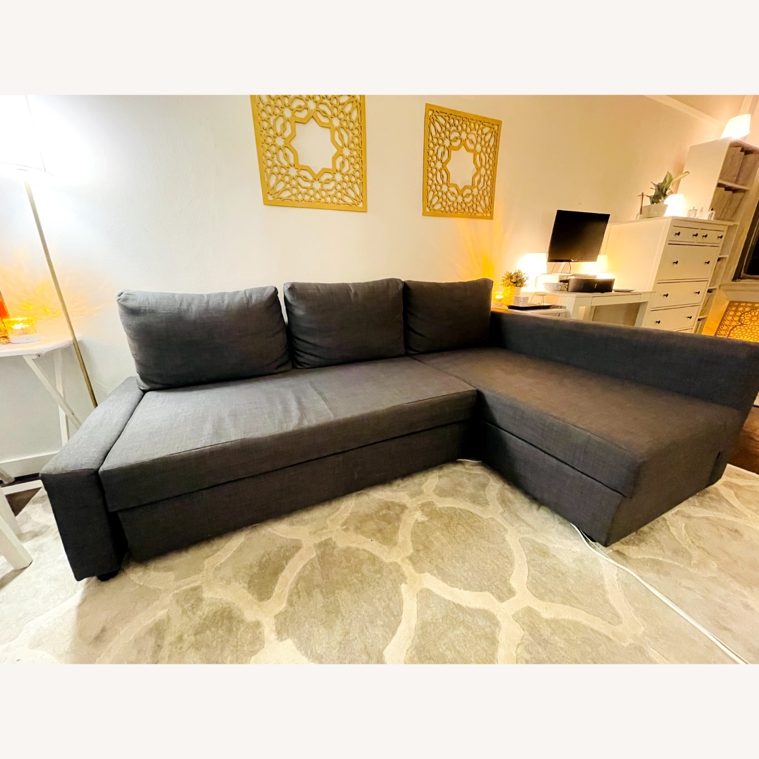 IKEA FRIHETEN Sleeper Sectional - image-1