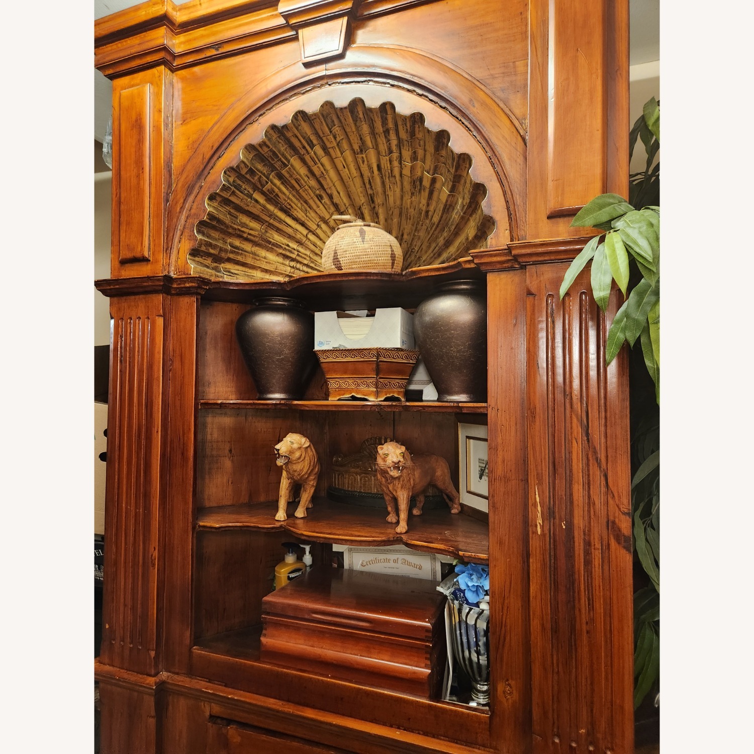 Gold Inlay Shell Corner Buffet - image-3