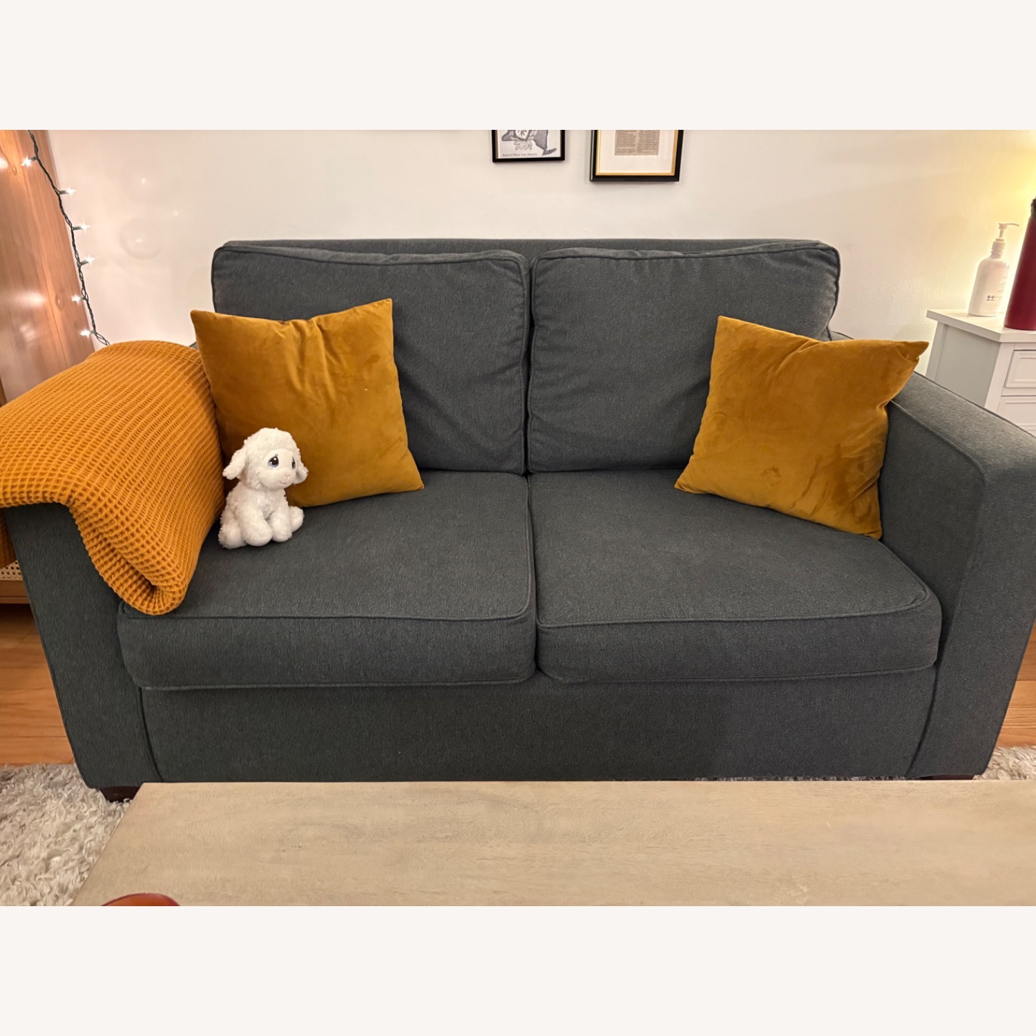 West Elm Henry Sleeper Sofa Twin Granite - image-1