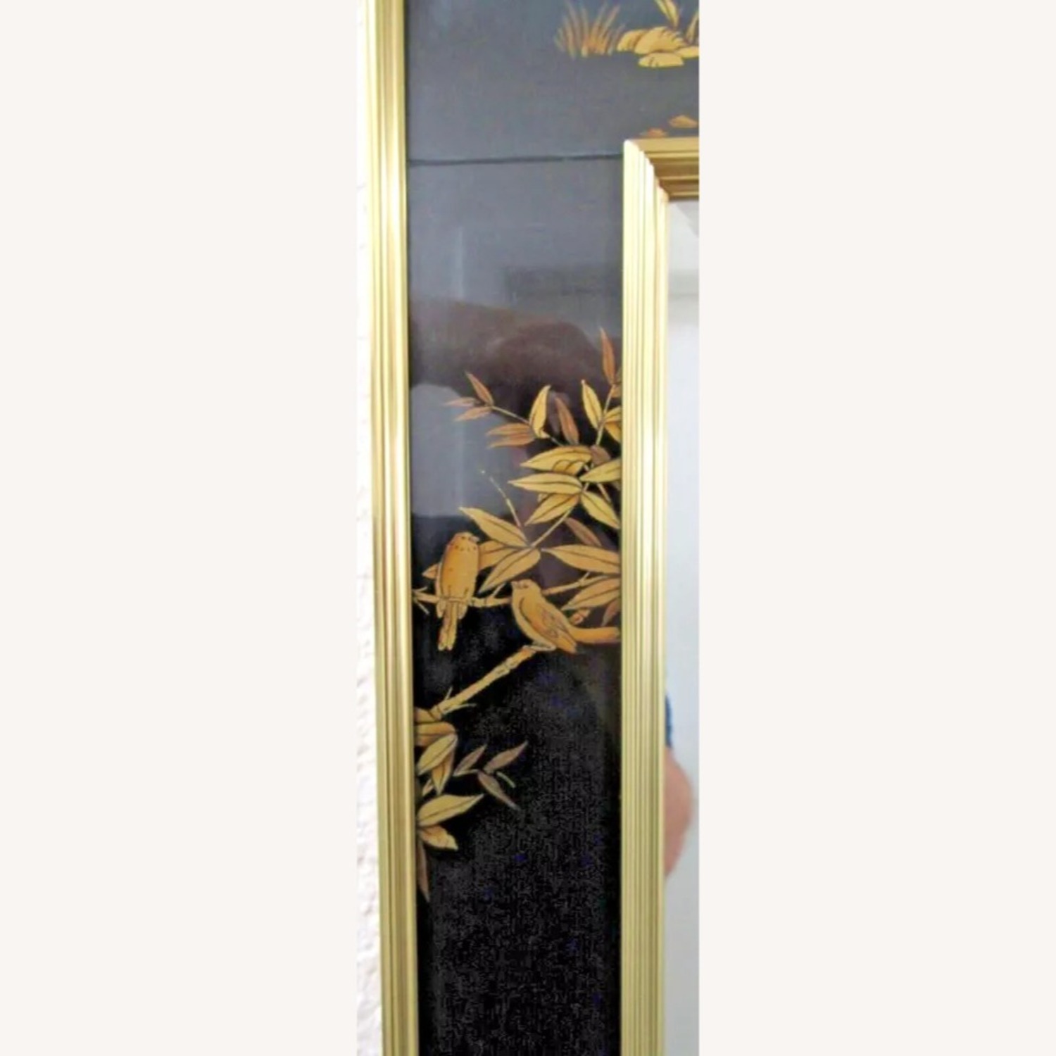 La Barge Reverse Glass Chinoiserie Mirror - image-7