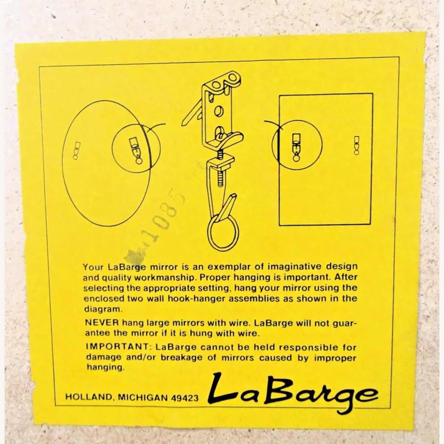 La Barge Reverse Glass Chinoiserie Mirror - image-12