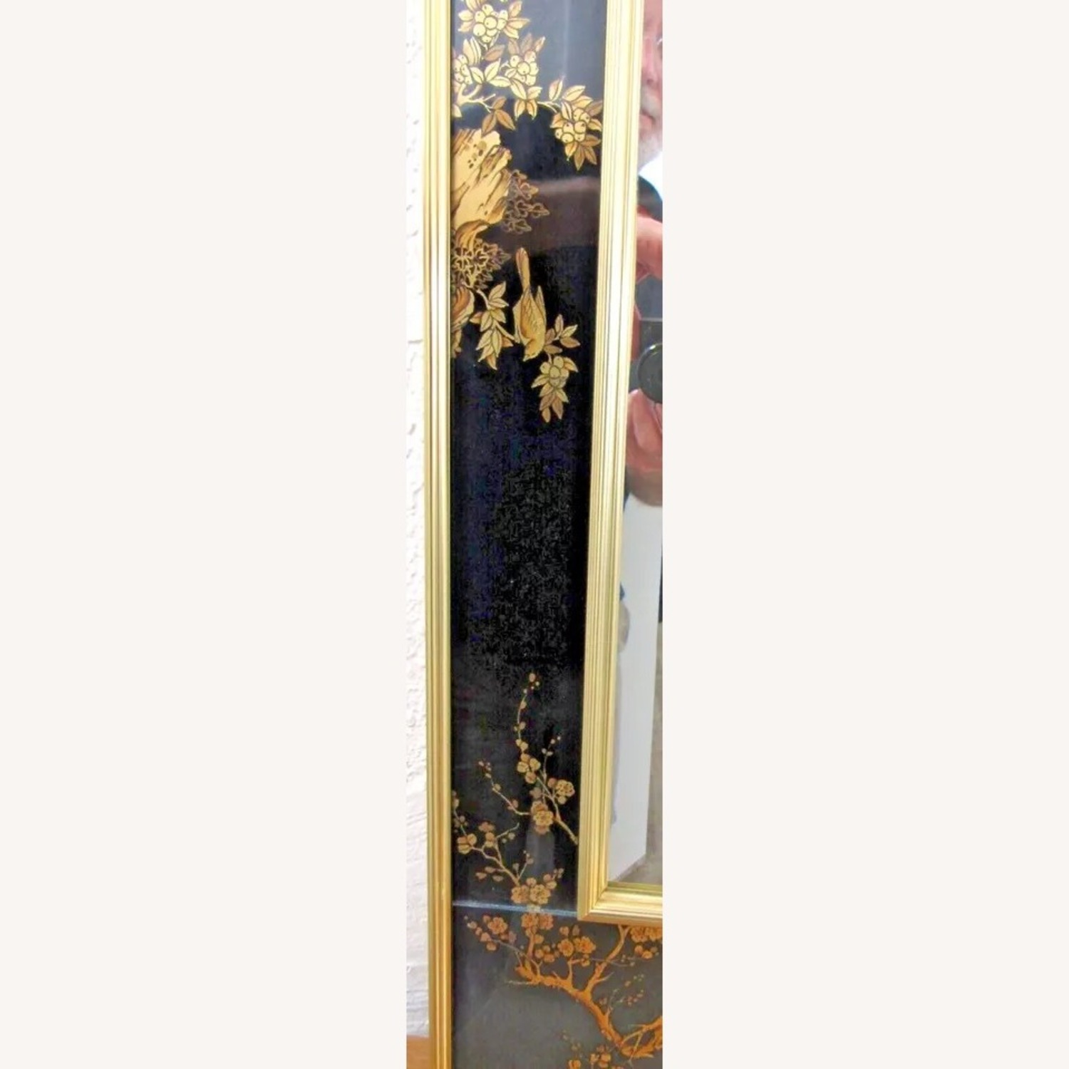 La Barge Reverse Glass Chinoiserie Mirror - image-8