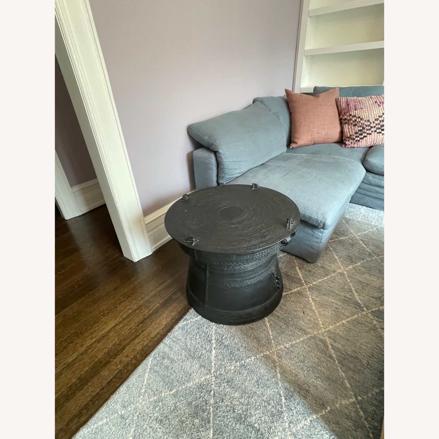 Pottery Barn Frog Drum Coffee Table - image-2