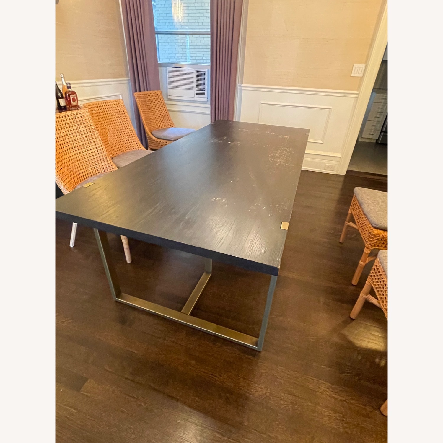 Article Oscuro Black Dining Table with Gold Legs - image-4