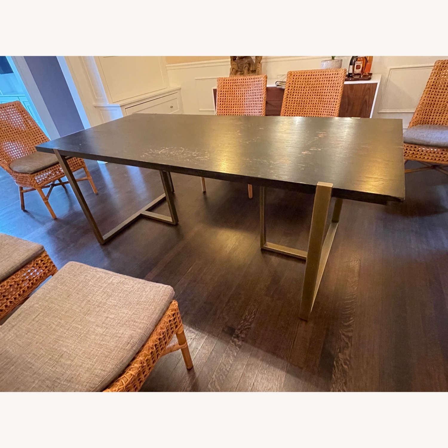 Article Oscuro Black Dining Table with Gold Legs - image-2