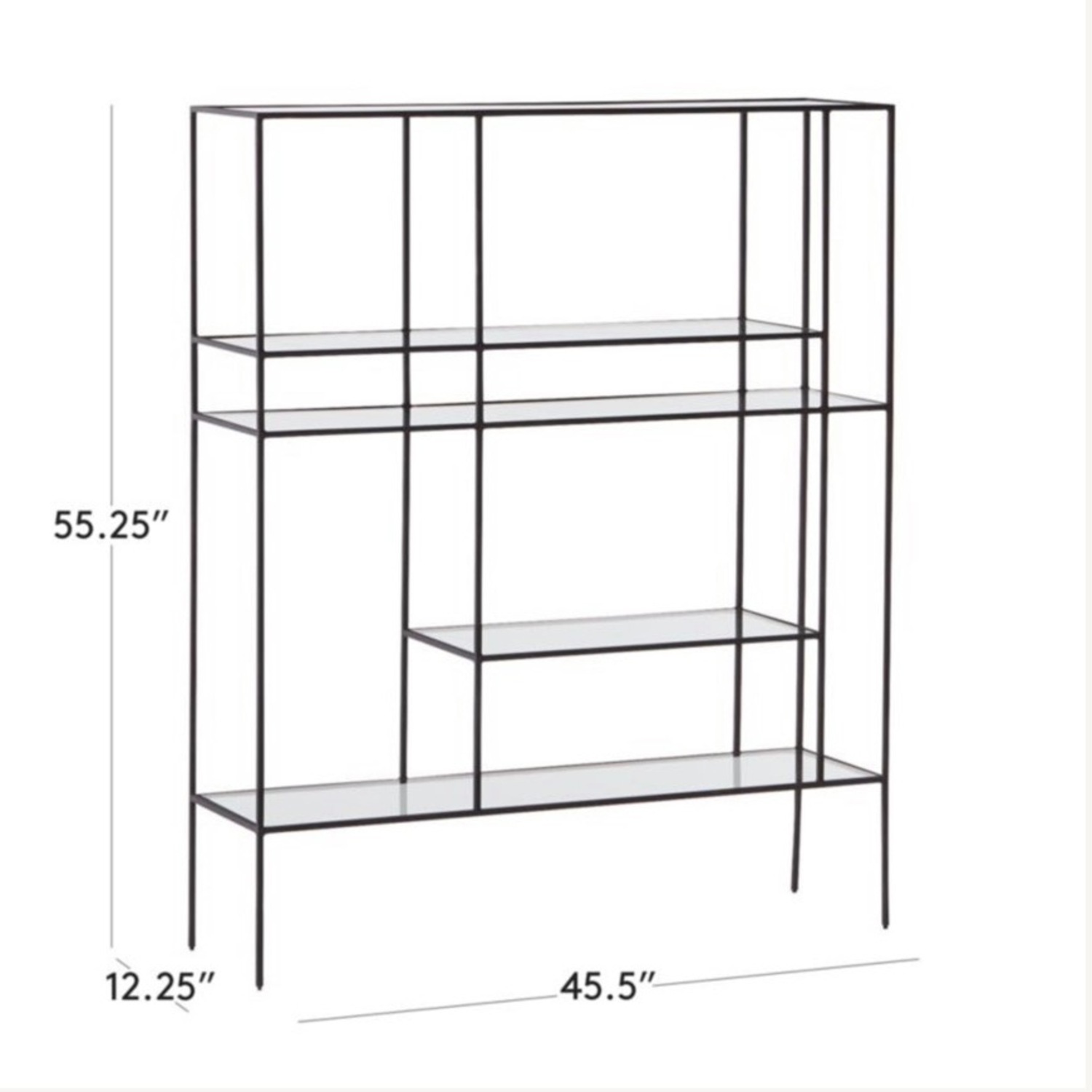 CB2 Euclidean Black Metal Etagere - image-3