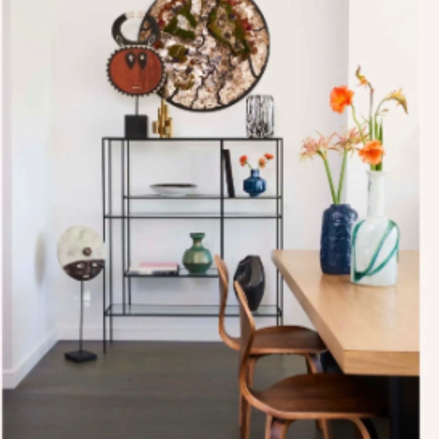 CB2 Euclidean Black Metal Etagere - image-2