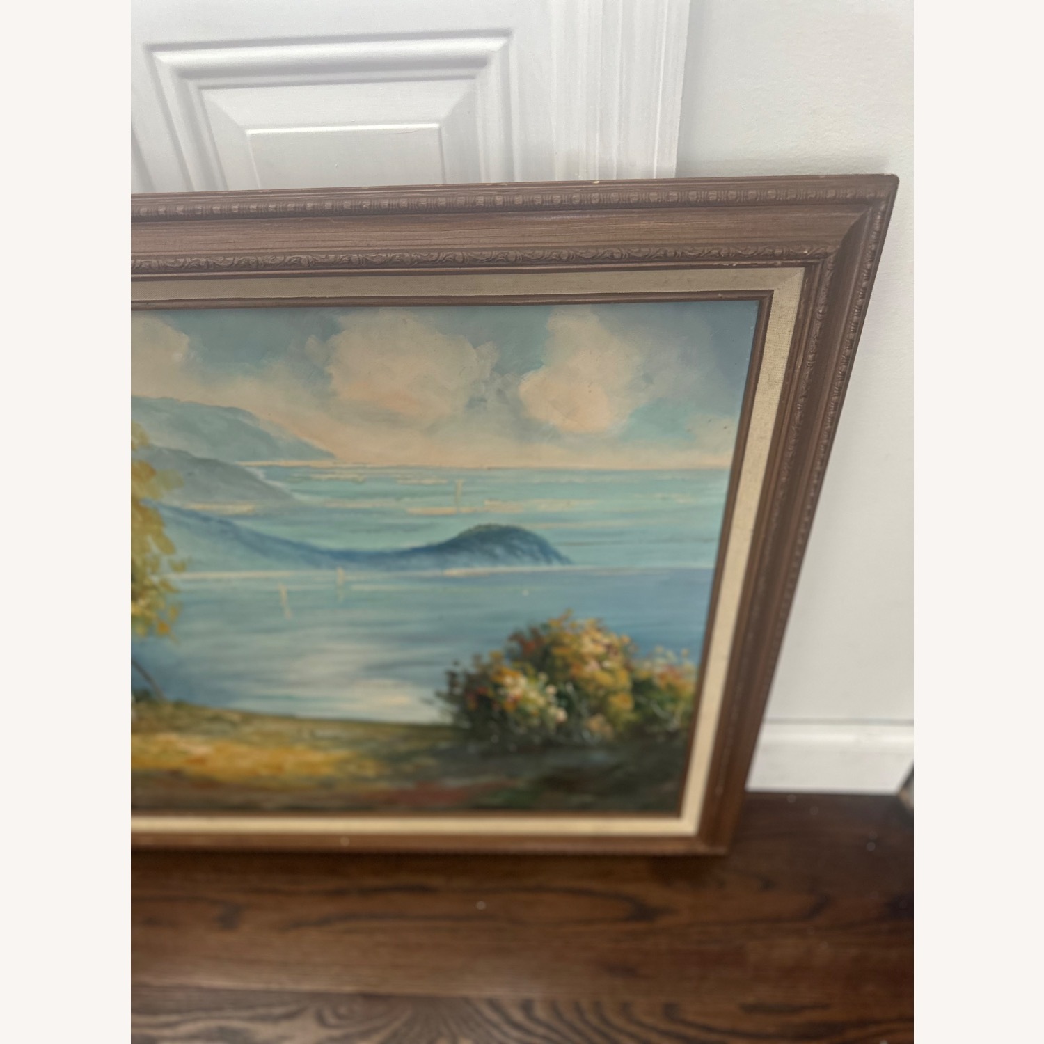 Oil On Canvas Framed Landscape Painting - image-5
