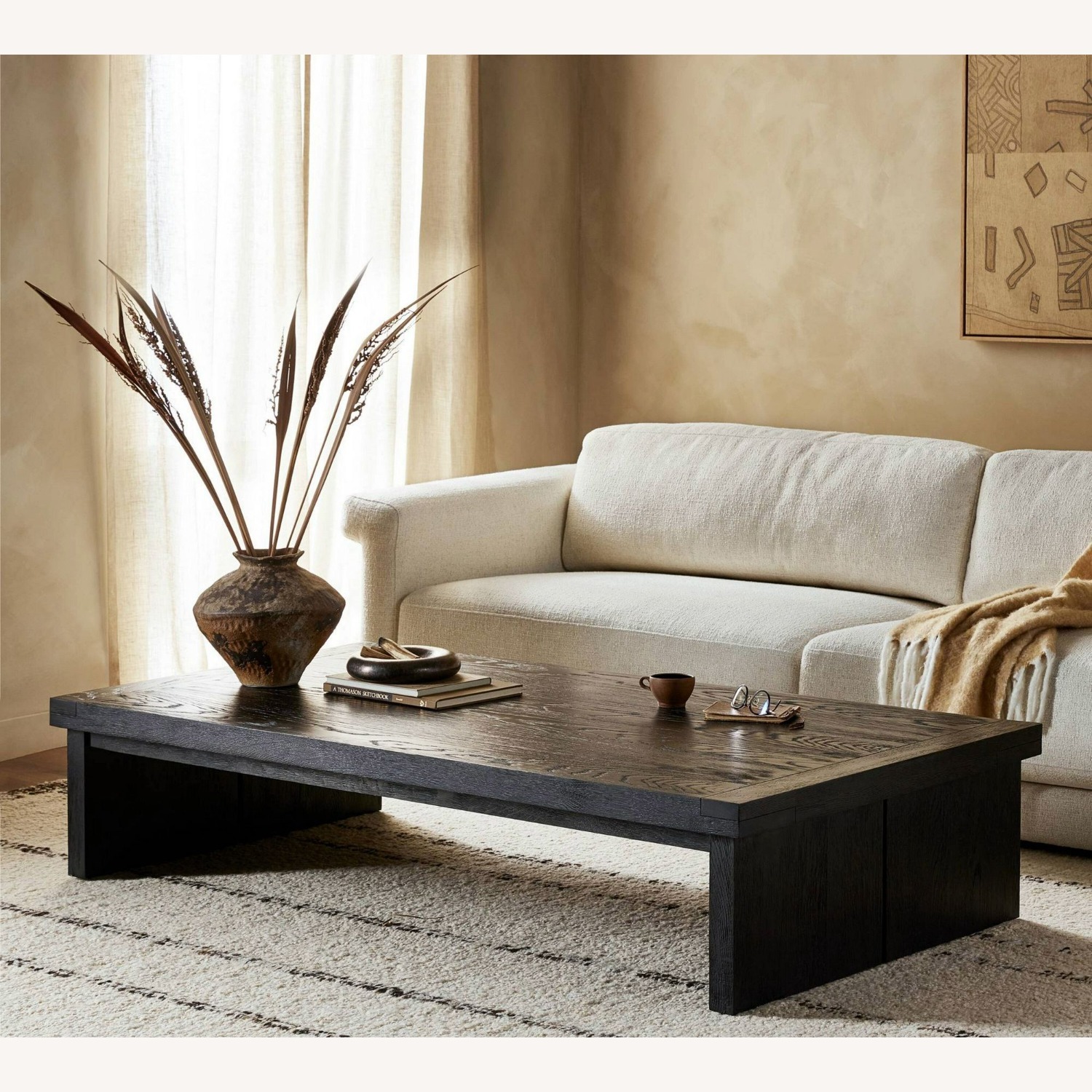 Pottery Barn Aspen Rectangular Coffee Table (65") - image-4