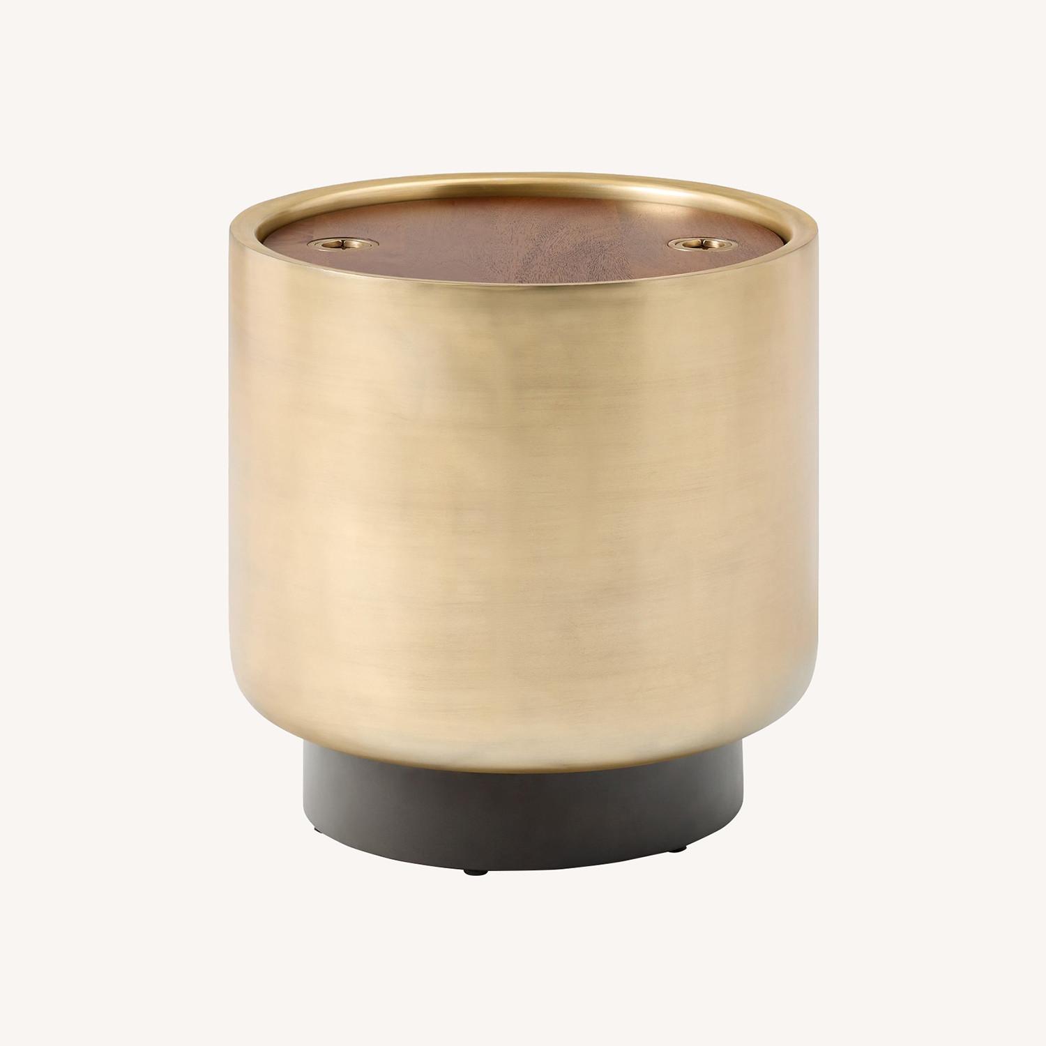 West Elm Drum Storage Side Table (20") - image-0