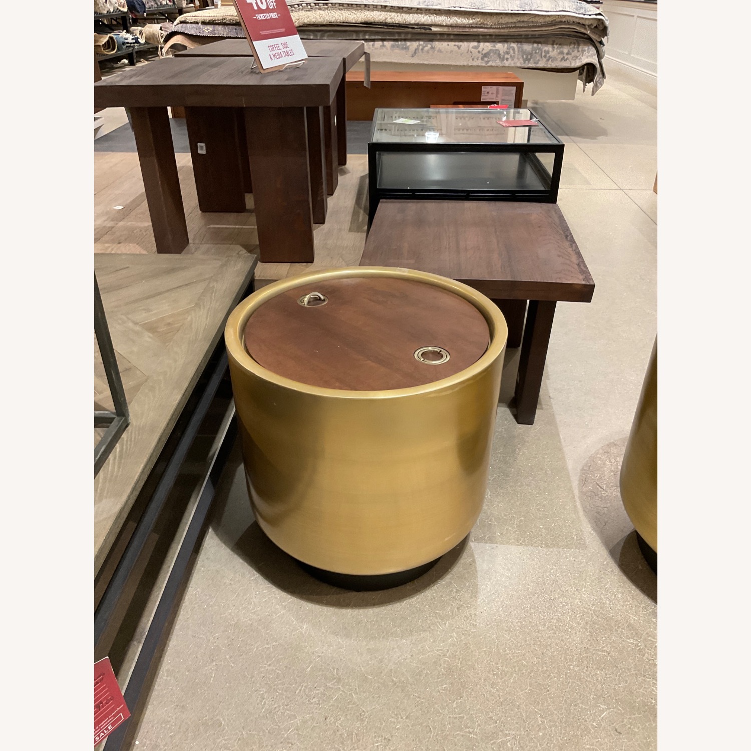 West Elm Drum Storage Side Table (20") - image-5