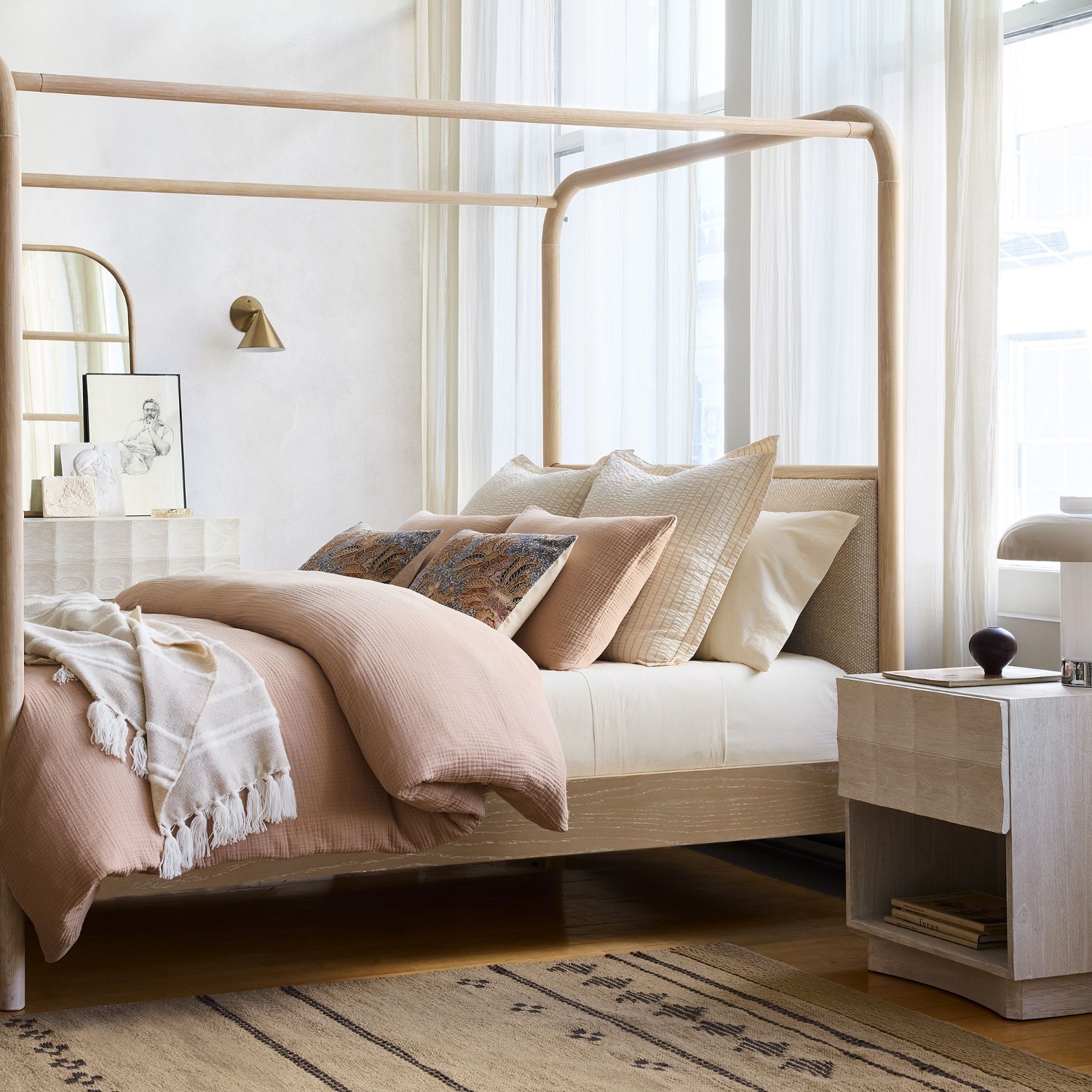 West Elm Luisa Carved Open Nightstand (20") - image-5