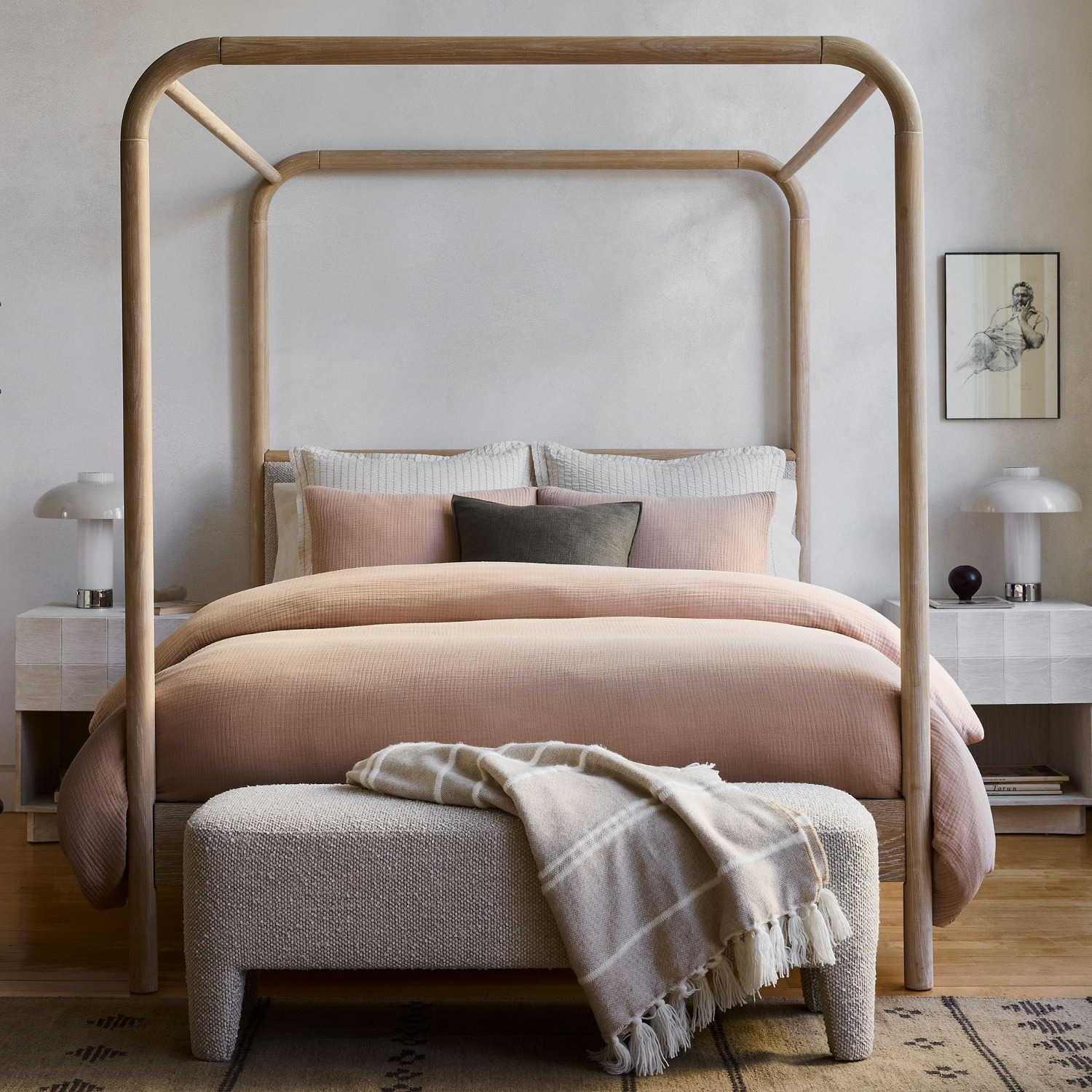 West Elm Luisa Carved Open Nightstand (20") - image-6