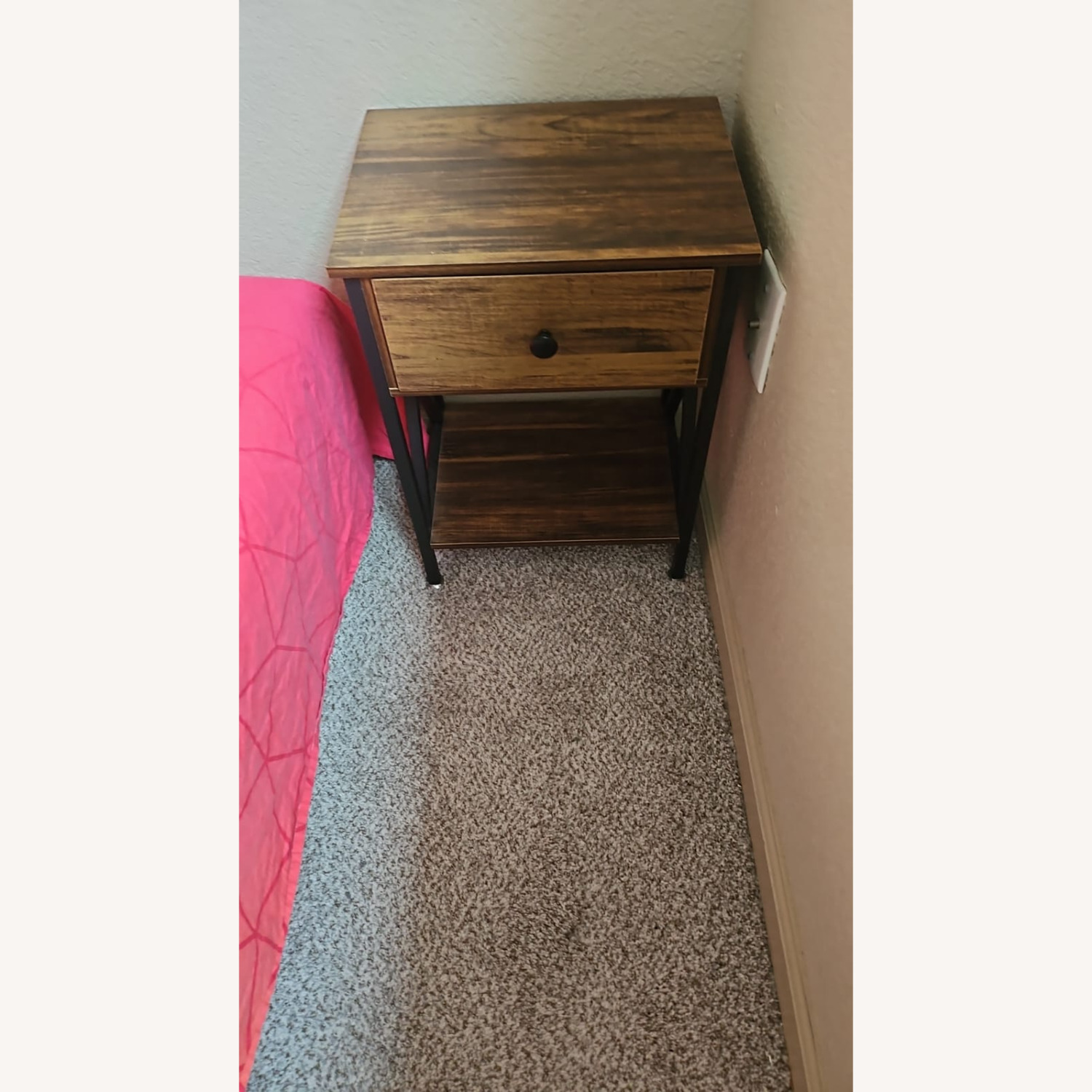 Wayfair Kempst Tall Side Tables with Storage Drawer and Shelf - image-1