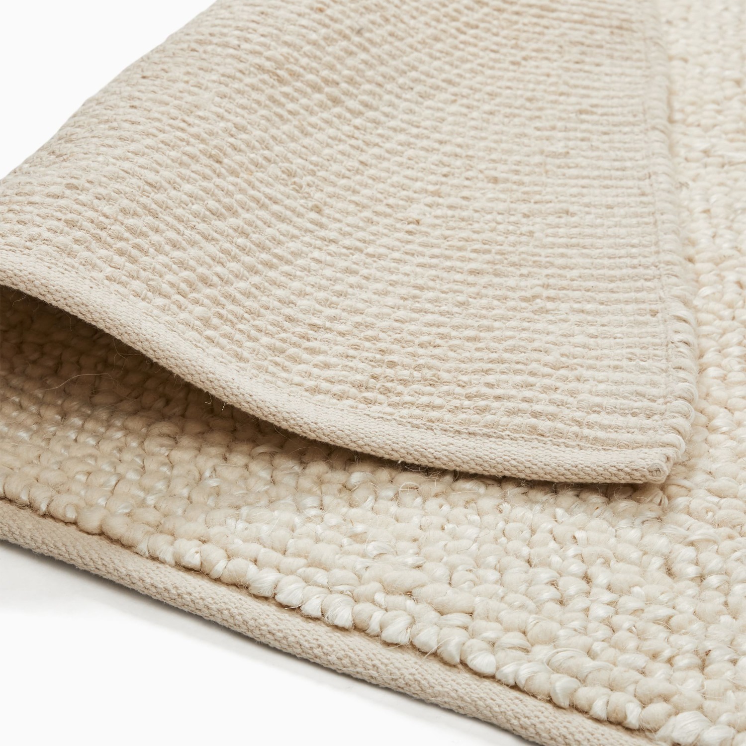 West Elm Mini Pebble Wool Jute Rug 5X8 - image-1