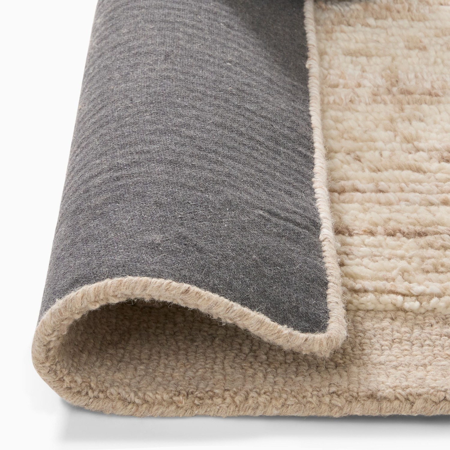 West Elm Abstract Line Shag Wool Rug 5X8 - image-1