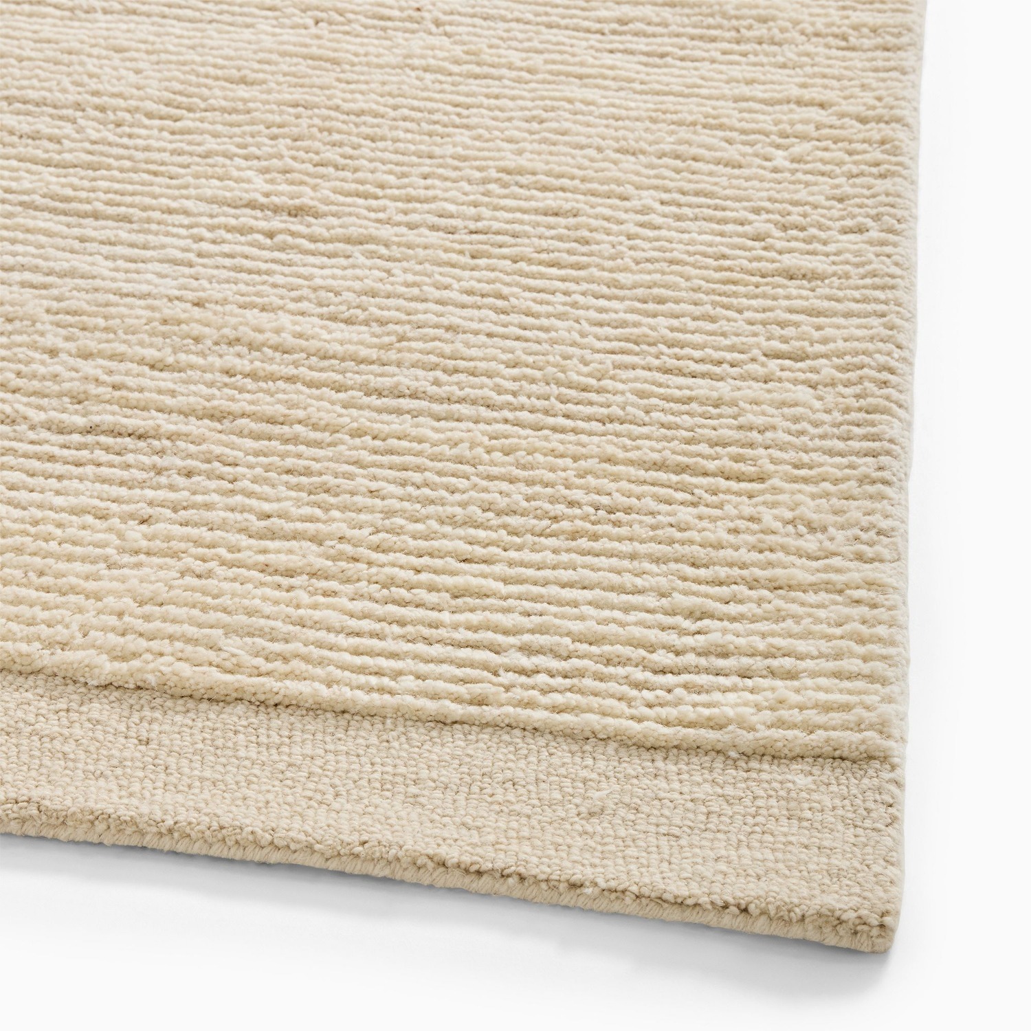 West Elm Abstract Line Shag Wool Rug 5X8 - image-2