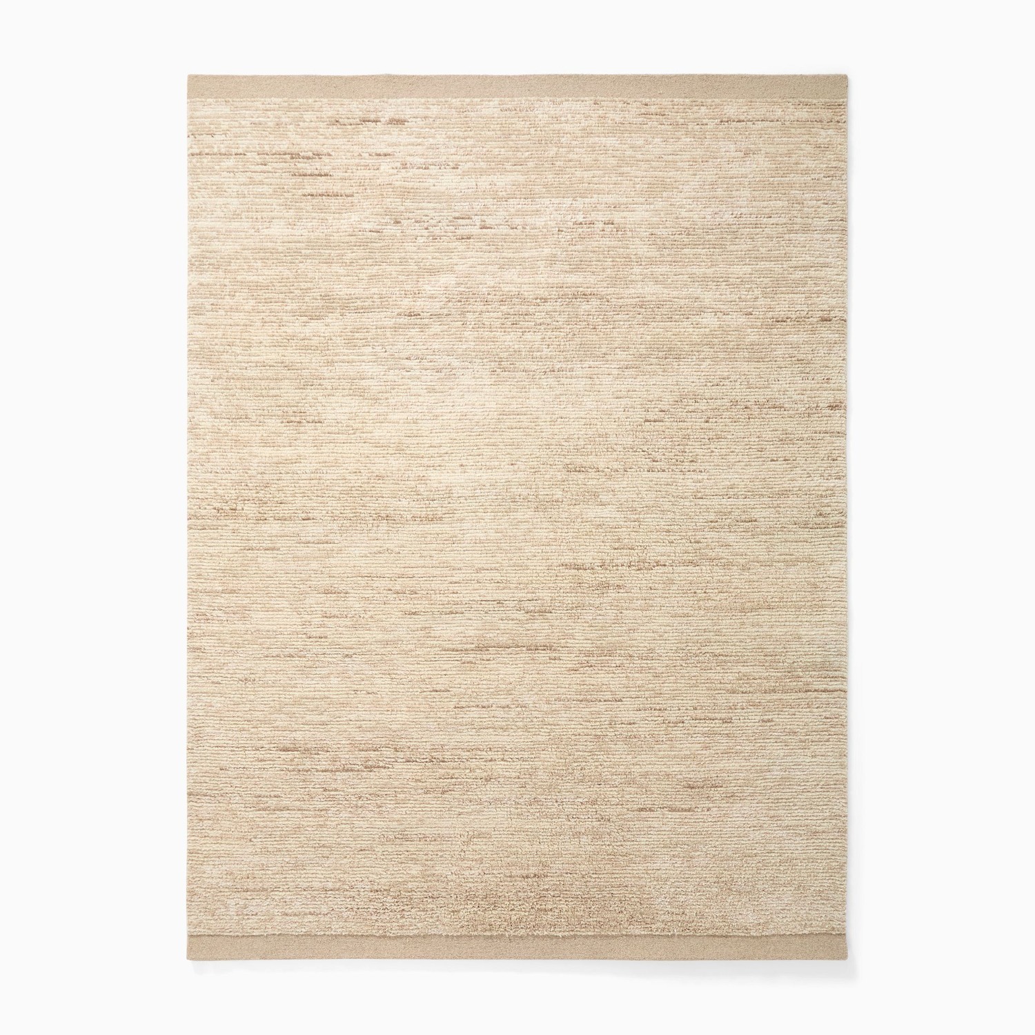 West Elm Abstract Line Shag Wool Rug 5X8 - image-13