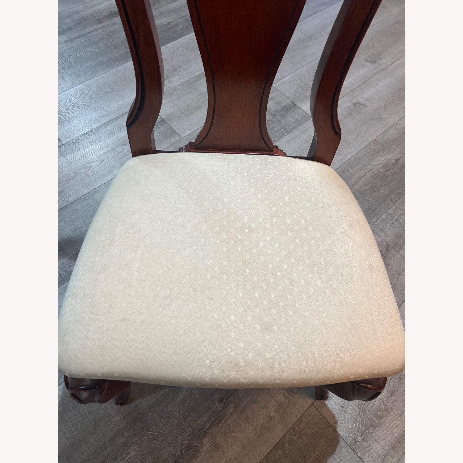 Solid Cherry Wood Dining Set Expandable Table  - image-4