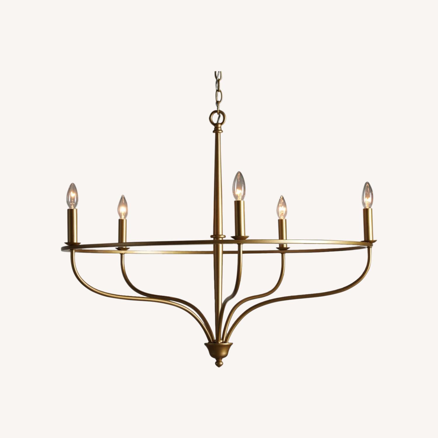 Arhaus Rosalind Brass Chandelier - image-0